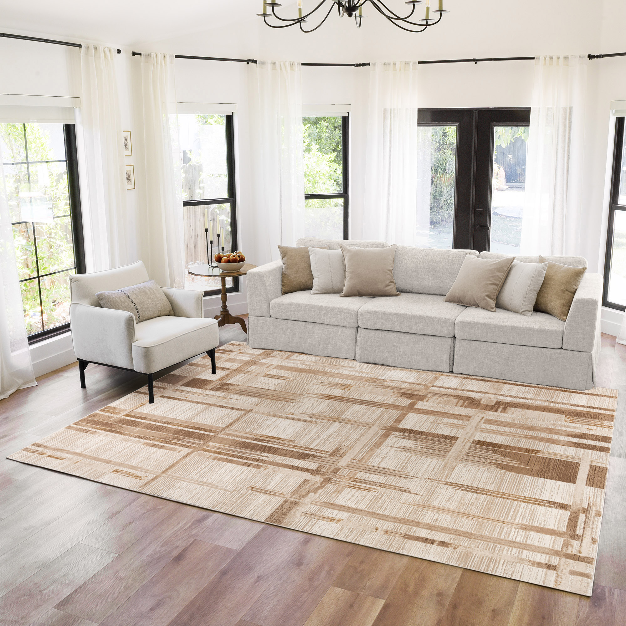 Eden Area Rug, Clea Beige, 7’10” x 10’
