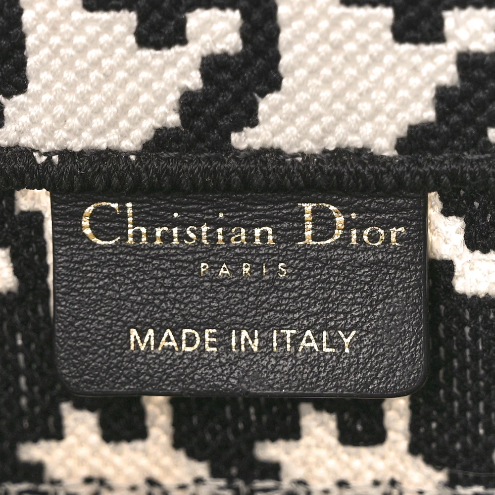 Premium Dior Houndstooth Canvas Superfake Handbag Online
