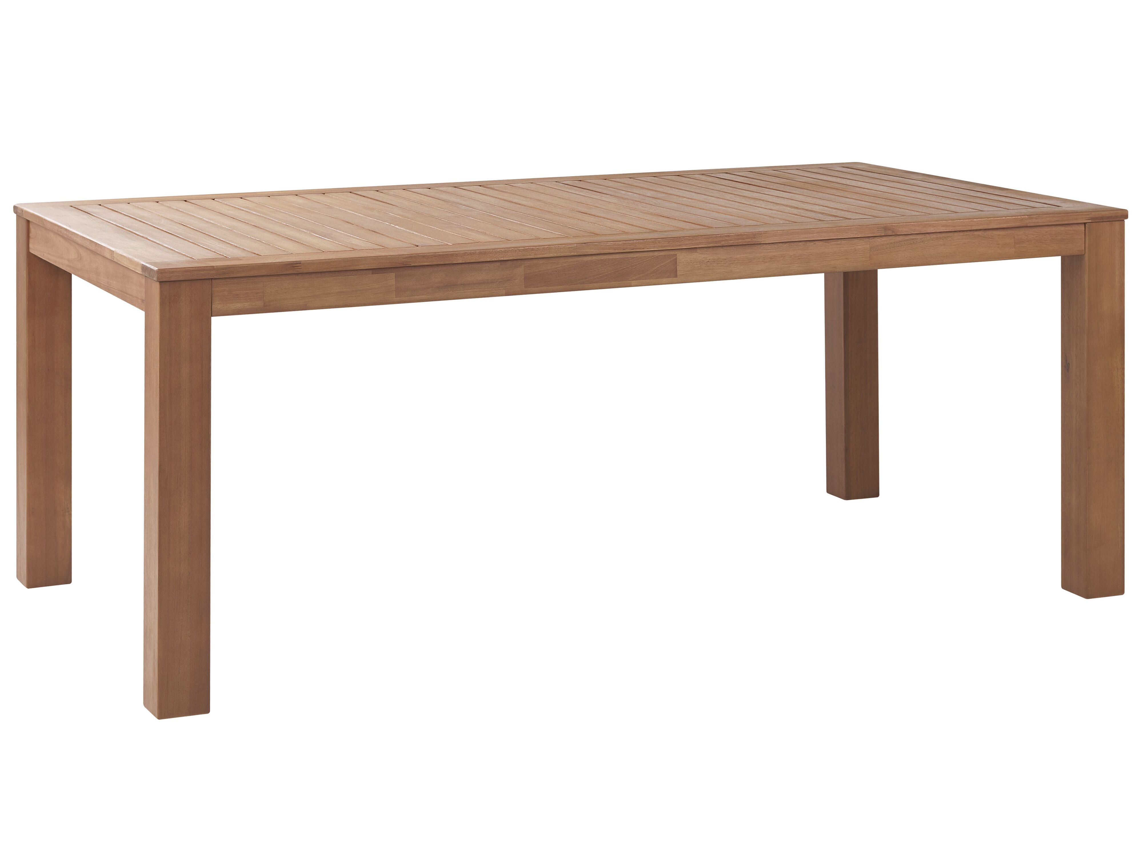Garden Dining Table MONSANO 190 cm 105 cm Eucalyptus Wood Brown