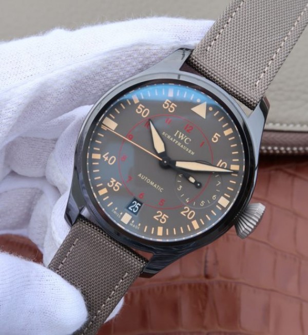 Replica IWC ZF Big Pilot 48mm IW501902 Real Ceramic Nylon Strap - Elite Watch Atelier