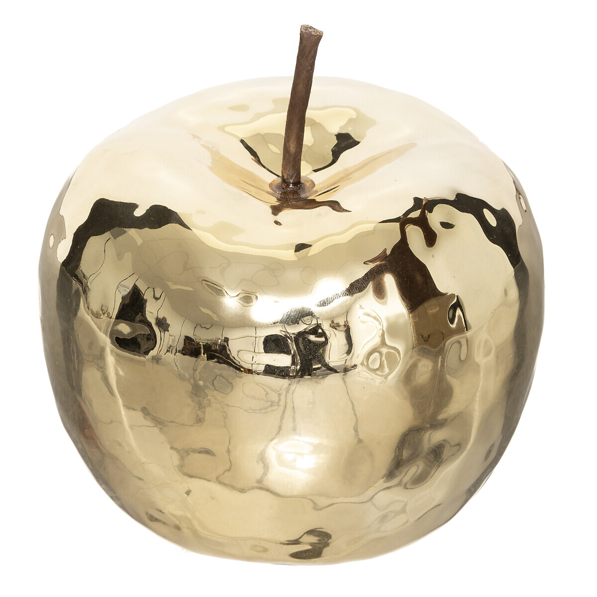 Apple deco, ceramic Gilt, D.12 cm