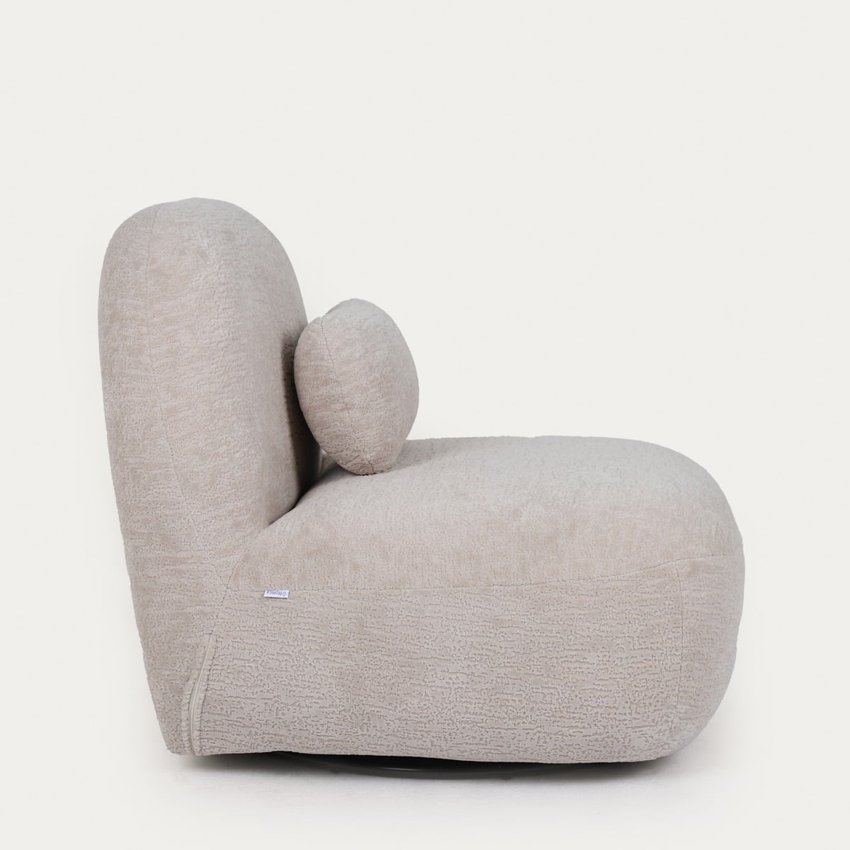 Fotel NORDVIK obrotowy ecru 82x87x74 cm