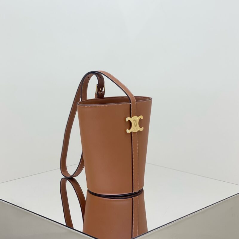 Replica Celine Triomphe Bucket Bag Brown