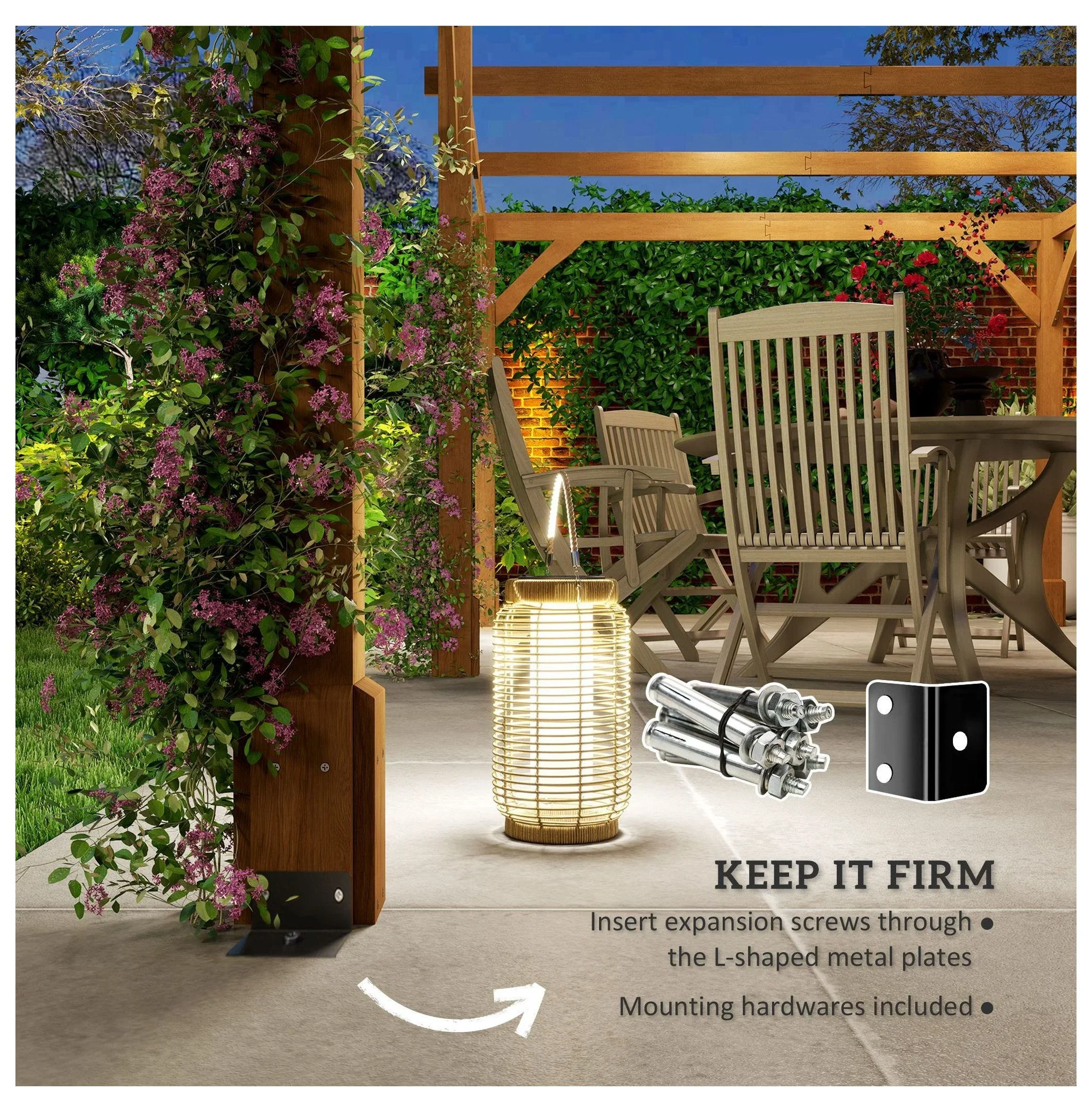 Wood Pergola 20 x 10 ft Dark Brown - Image 7 Wood Pergola 20 x 10 ft Dark Brown - Image 7
