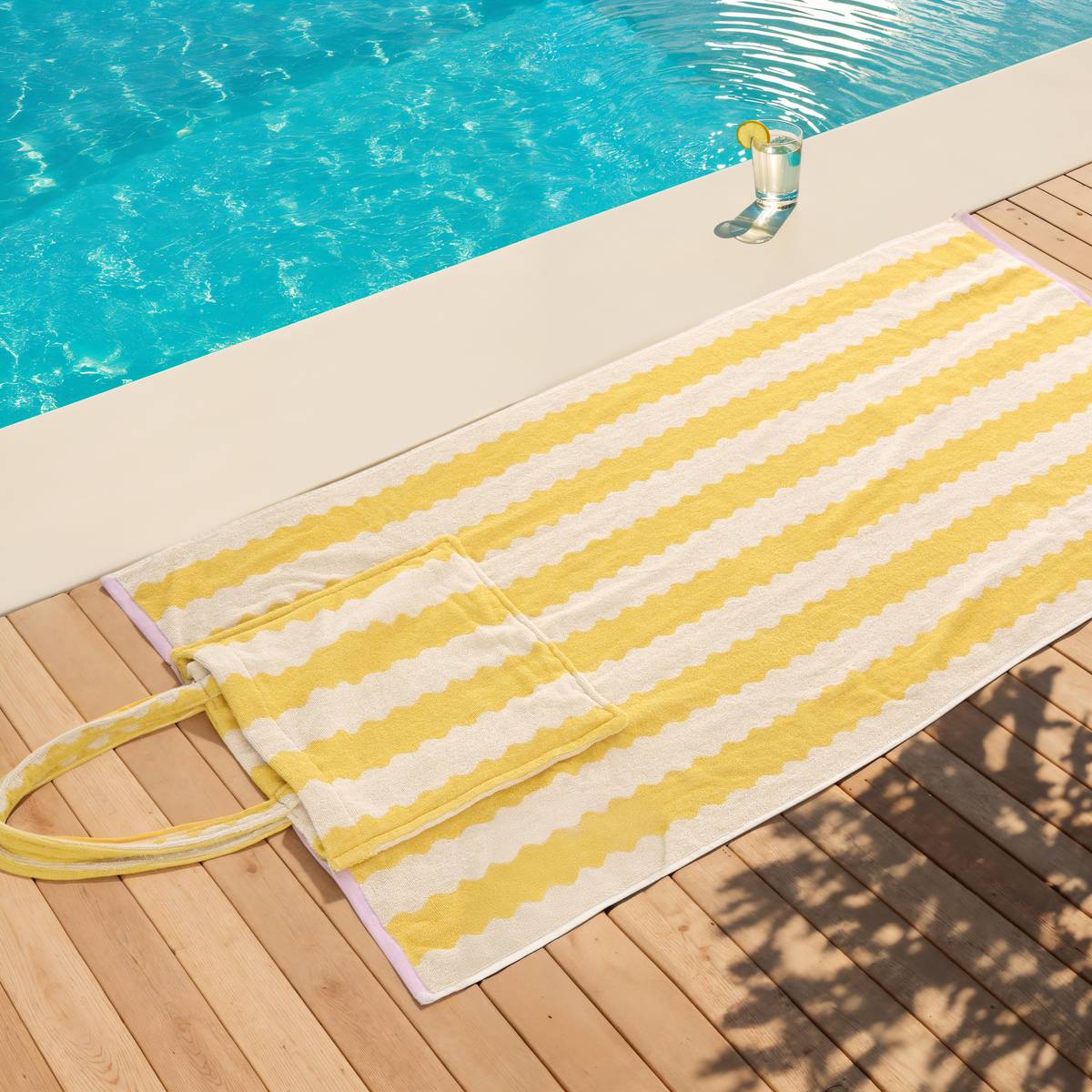 Towel "Poolside" Yellow, 400 g/m2, 150x70 cm