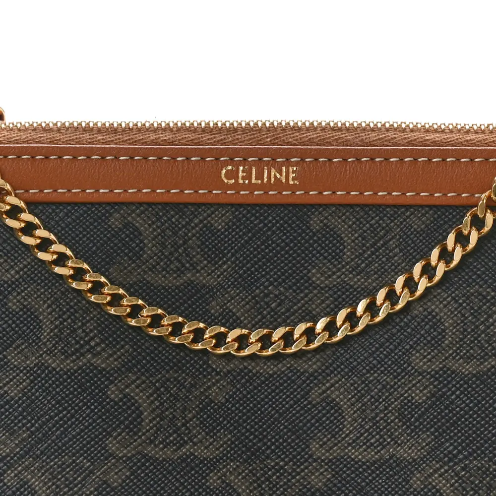 Celine Triomphe Canvas & Calfskin Replica Handbag – Perfect Match1:1High-quality replica