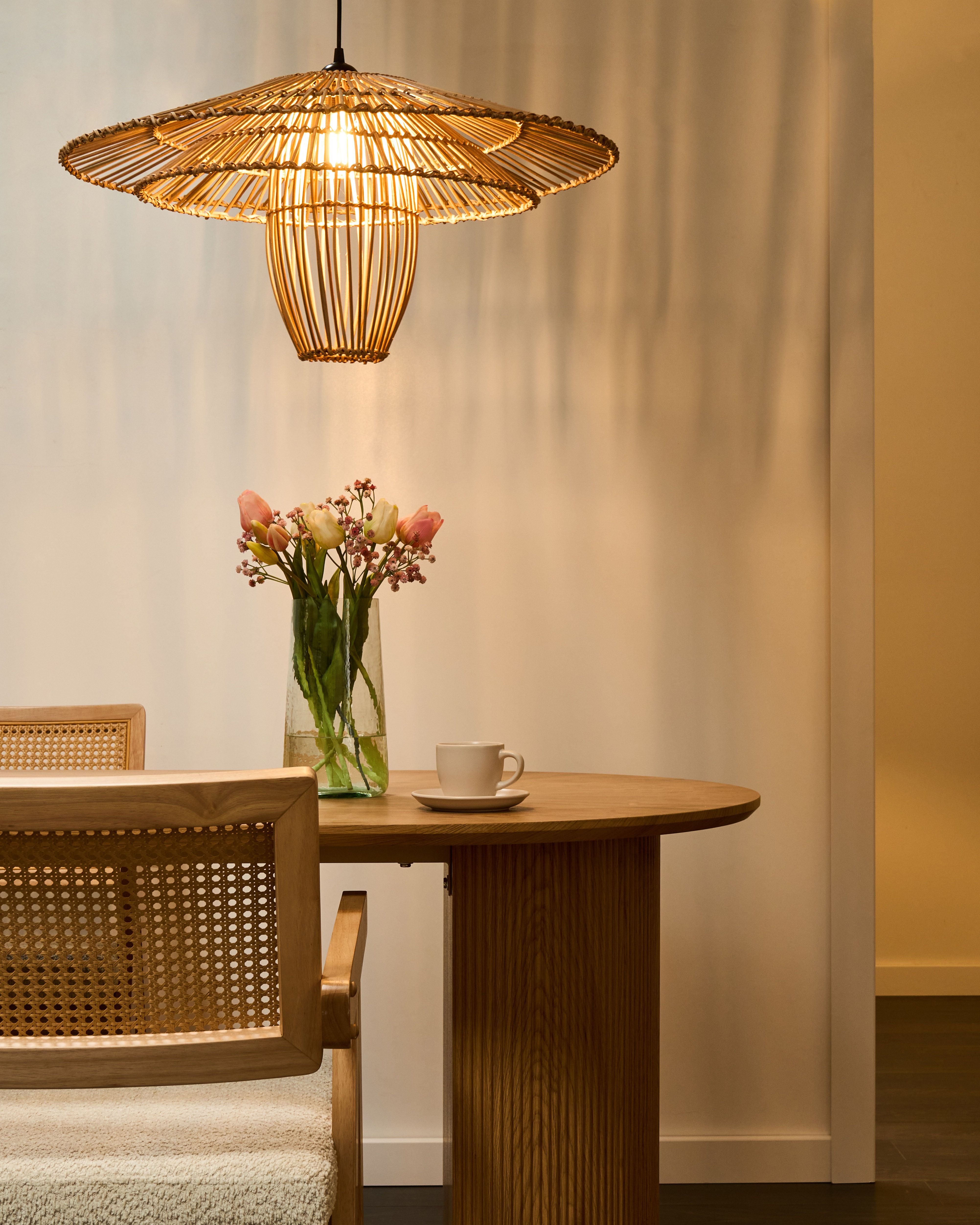 Pendant Lamp BOTIJAS Rattan Natural