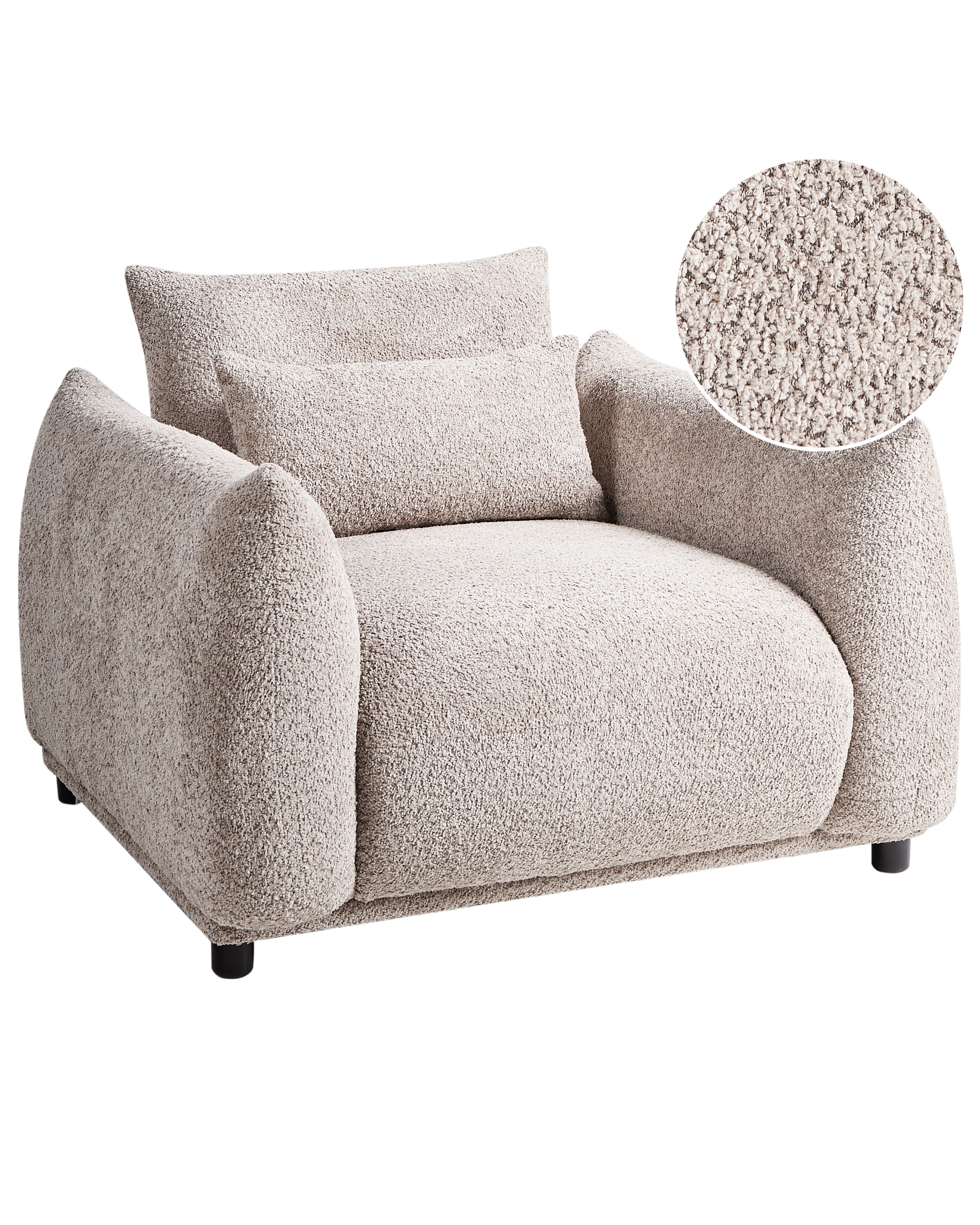 Armchair JAMSA Boucle Taupe