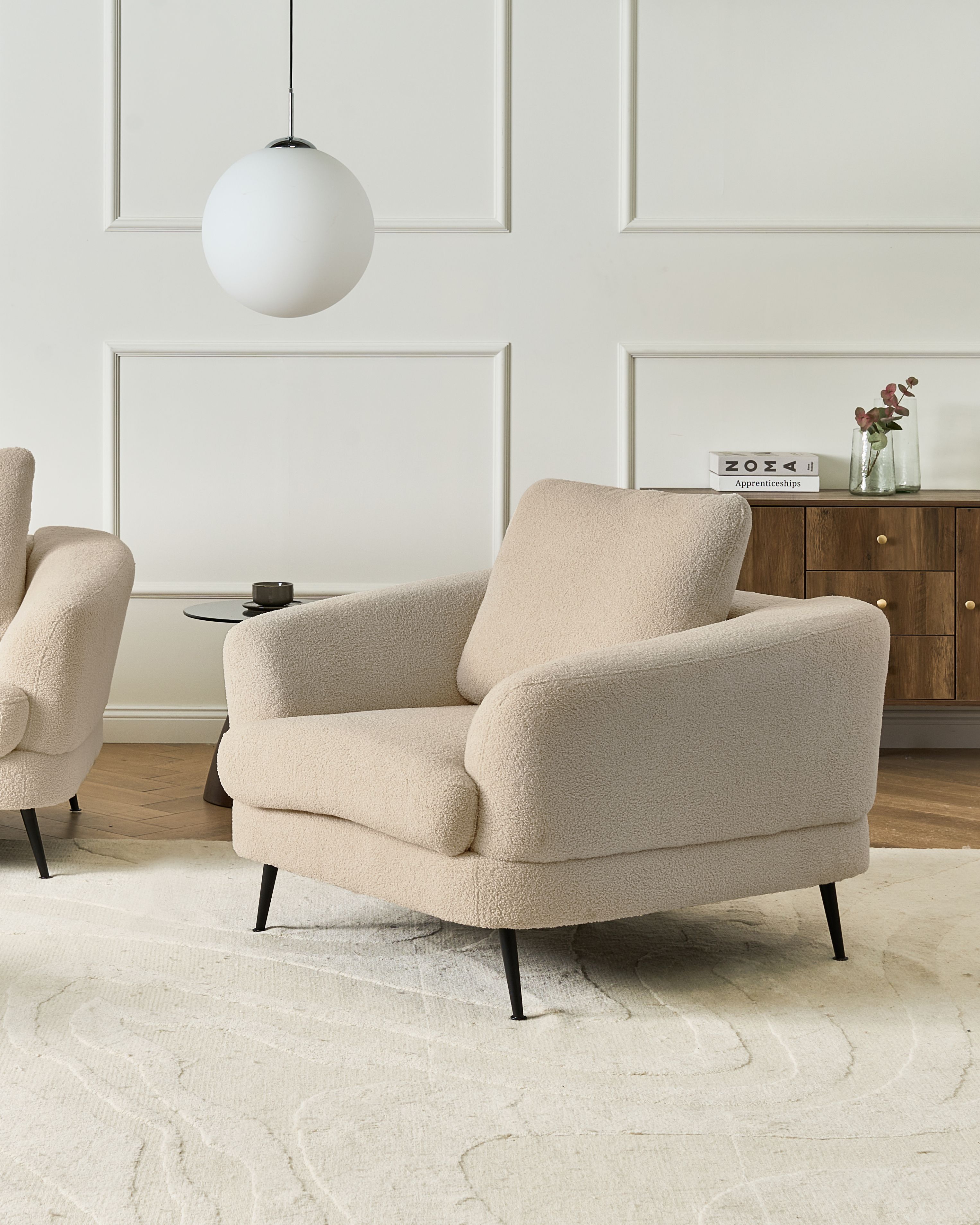 Armchair KJAER Boucle Light Beige