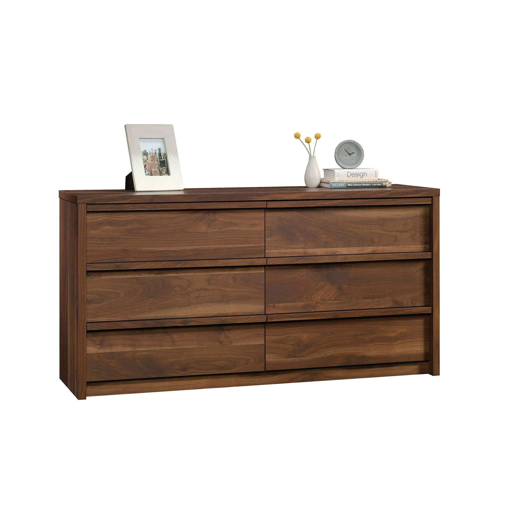 Better Homes and Gardens Montclair 6-Drawer Dresser, Vintage Walnut Finish - Image 13