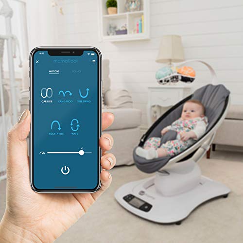 4moms® mamaRoo 4 Multi-MotionTM Baby Swing, Bluetooth Baby Rocker with 5 Unique Motions - Image 3
