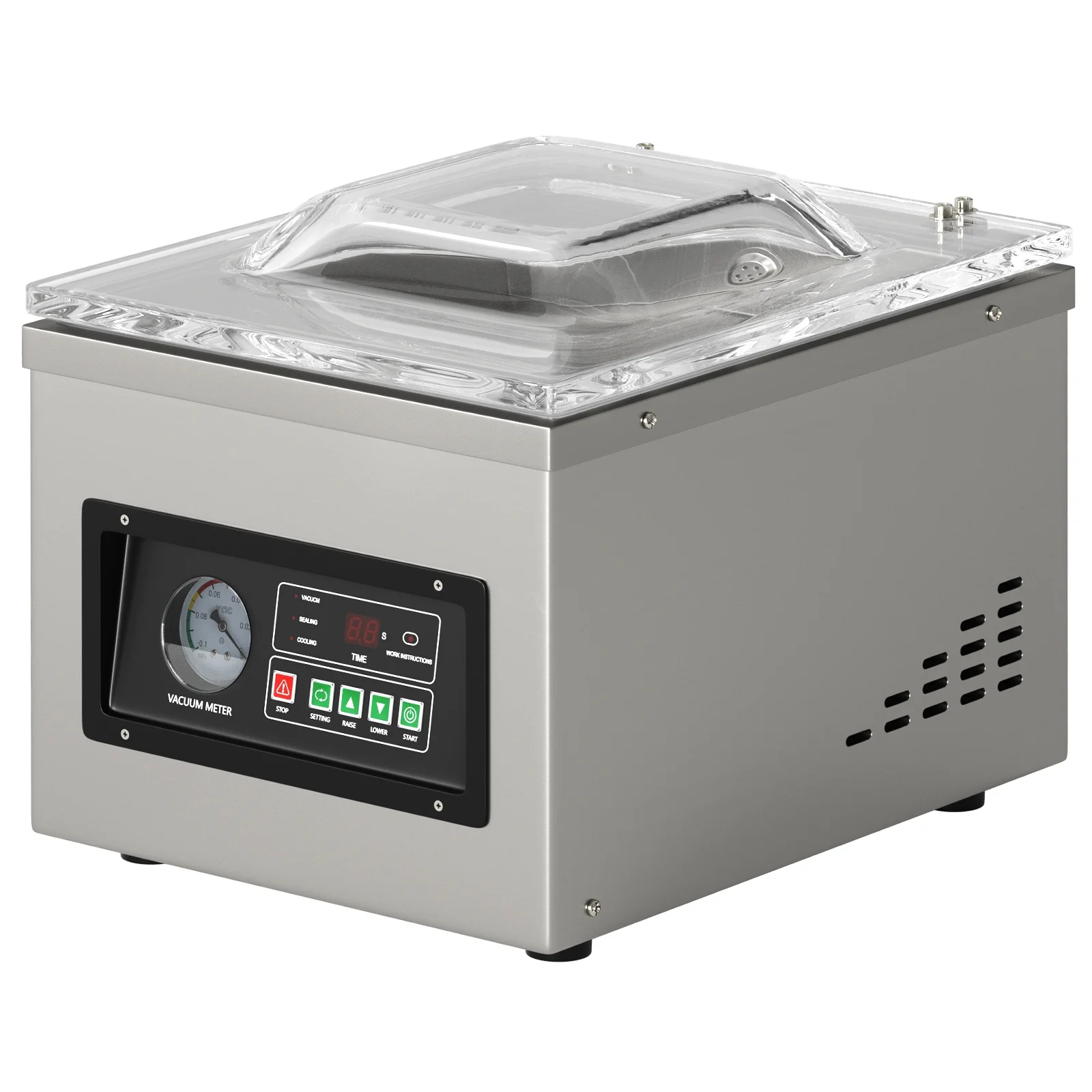TOPTENG Chamber Vacuum Sealer DZ-260C Kitchen Food Chamber Vacuum Sealer, 110V Packaging Machine Sealer for Food Saver, Home, Commercial Using