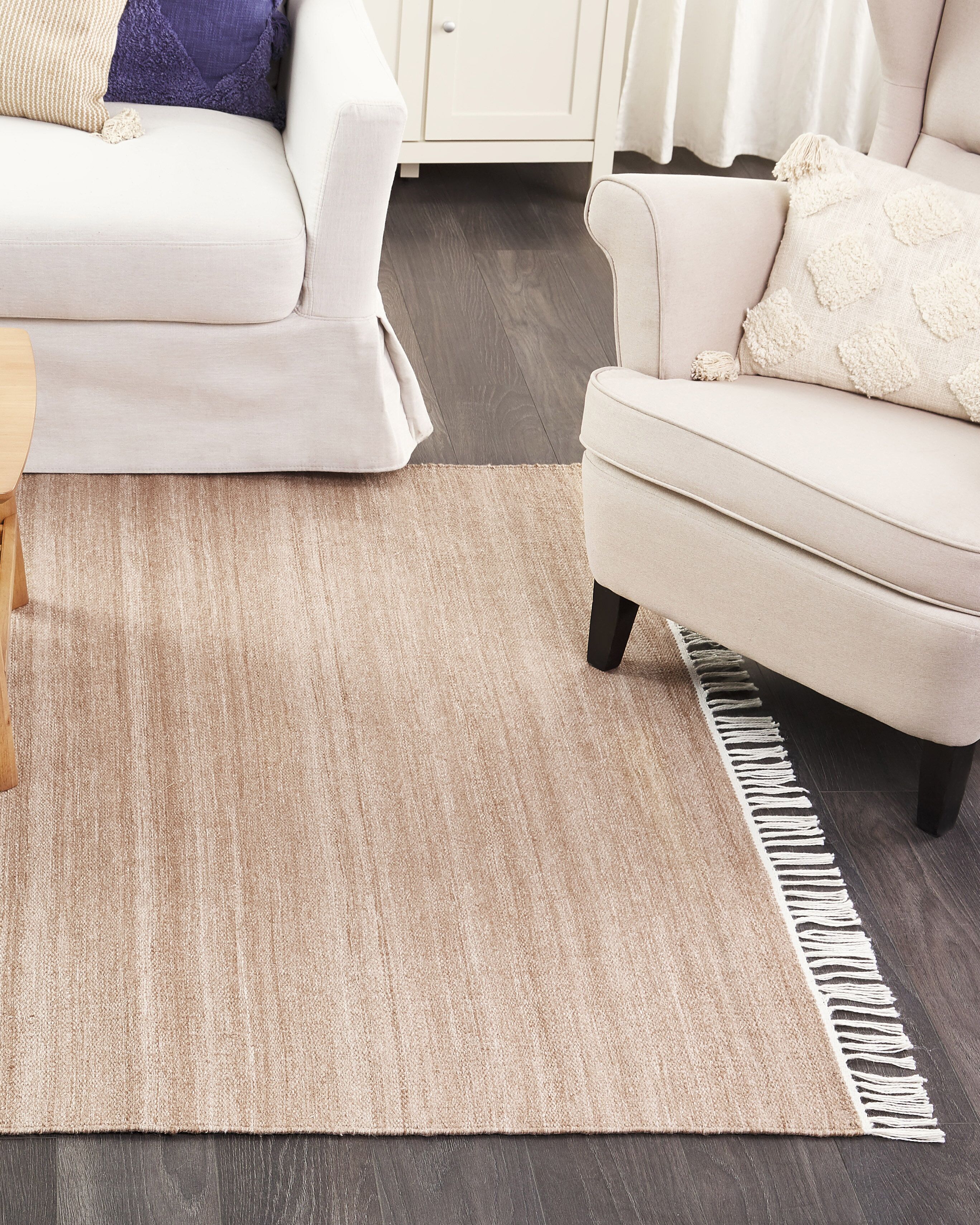 Rug MALHIA Sand Beige 160 x 230 cm