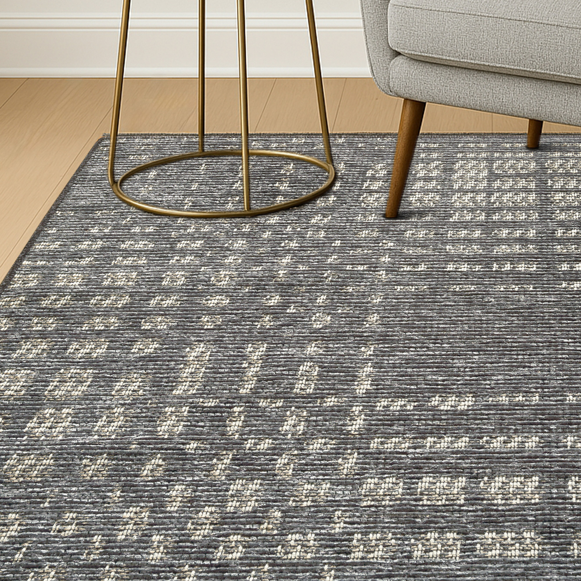 Avante Area Rug, Caseus Gray, 5’ x 7’