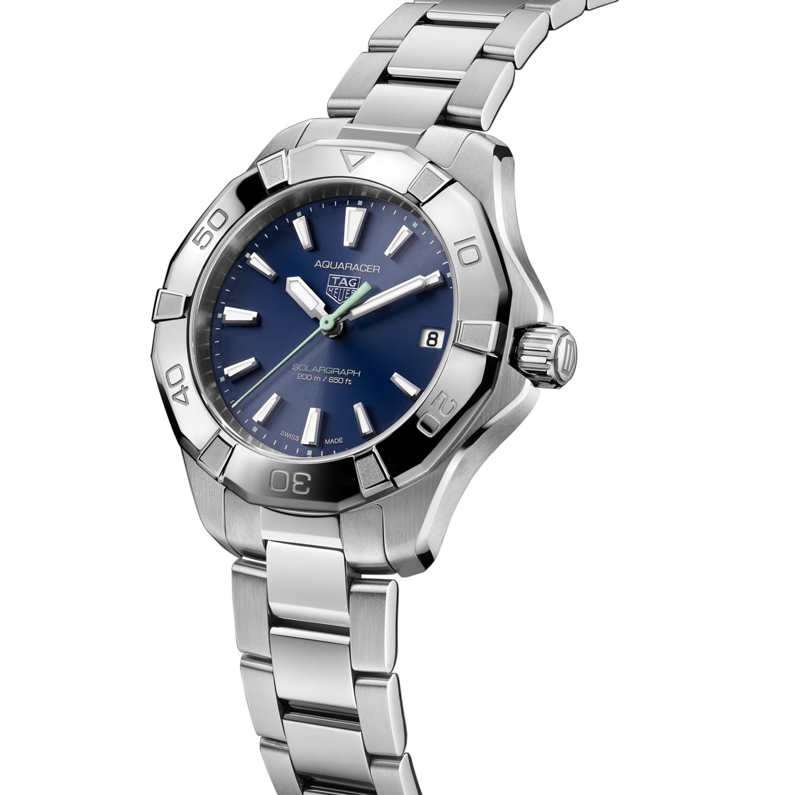 TAG Heuer Replica Watch Aquaracer Professional 200 Solargraph Solar Quartz 34 mm Steel(1:1 replica) - Elite Watch Atelier