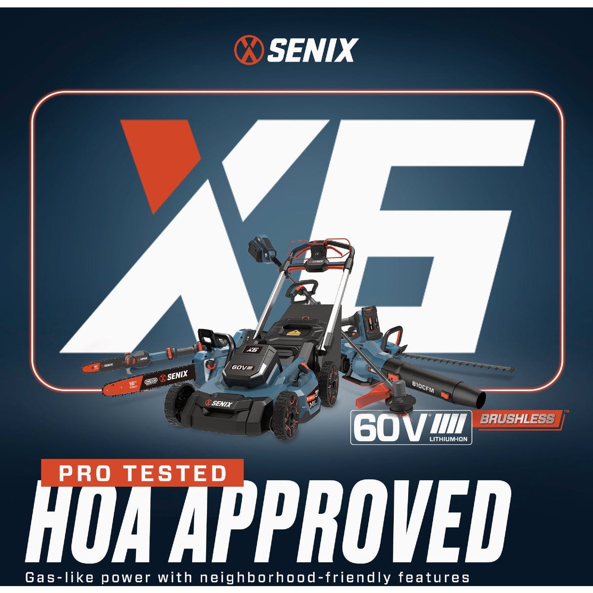 Senix X6 60V Max Lithium-Ion 3.0 Ah Battery