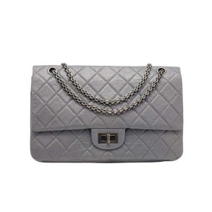Chanel Classic Medium Blue Lambskin Rainbow Hardware – CB0311:1High-quality replica