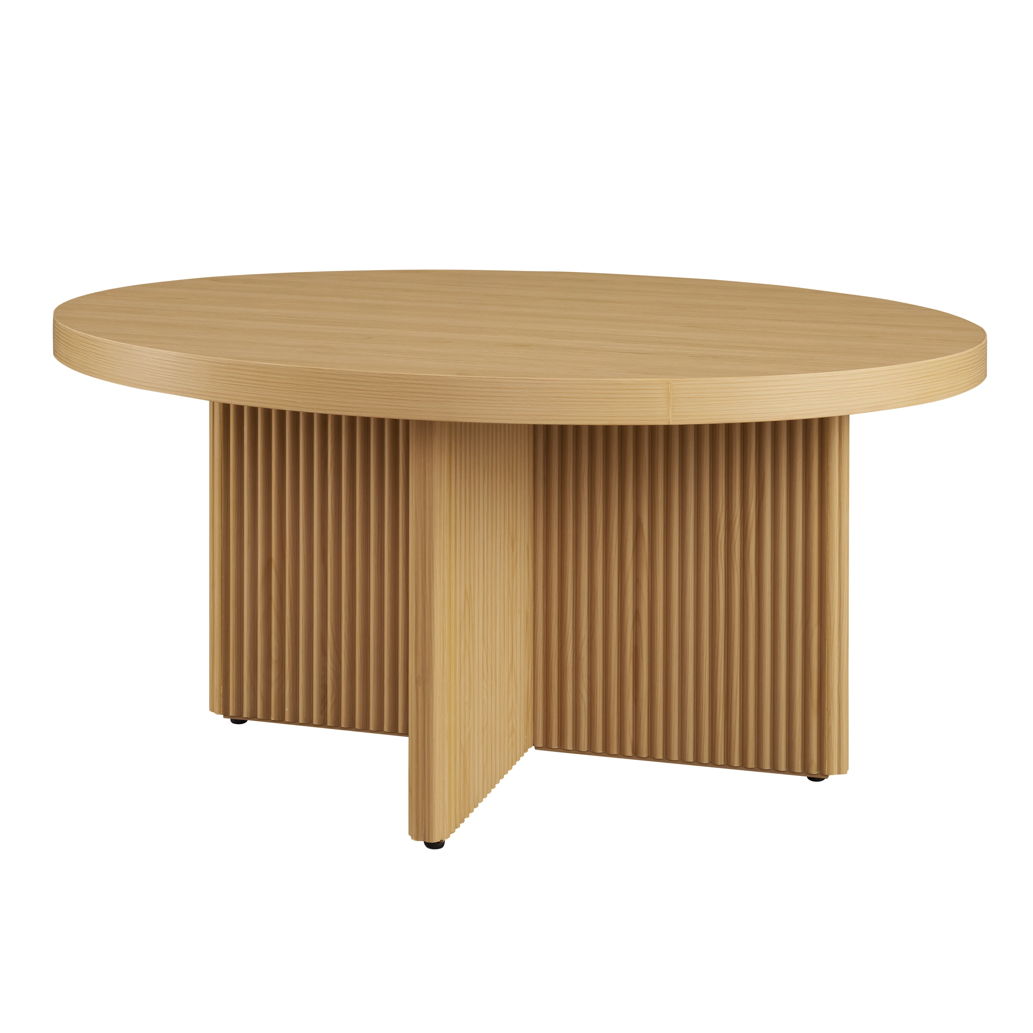 Better Homes & Gardens Lillian Fluted Coffee Table, Natural Pine Finish - Image 2