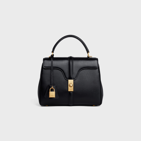 Replicate SMALL 16 BAG IN SATINATED CALFSKIN BLACK(1:1 replica)1:1High-quality replica