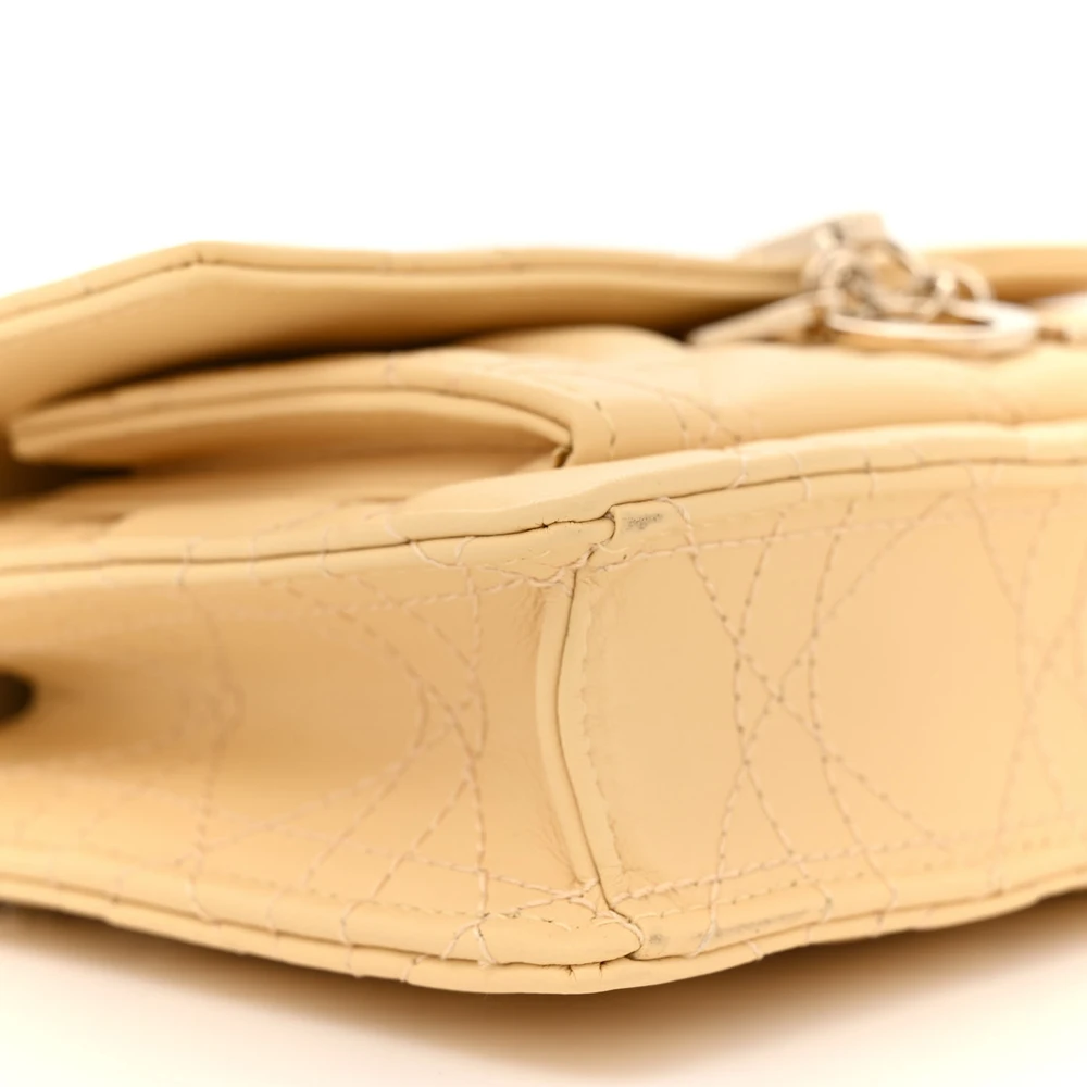 Superfake Handbags – Dior Lady Chain Pouch in Soft Yellow Leather1:1High-quality replica