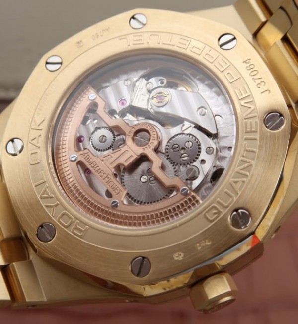 Replica Audemars Piguet JF Royal Oak 41mm 26574 YG Blue Textured Dial A5134 - Top club