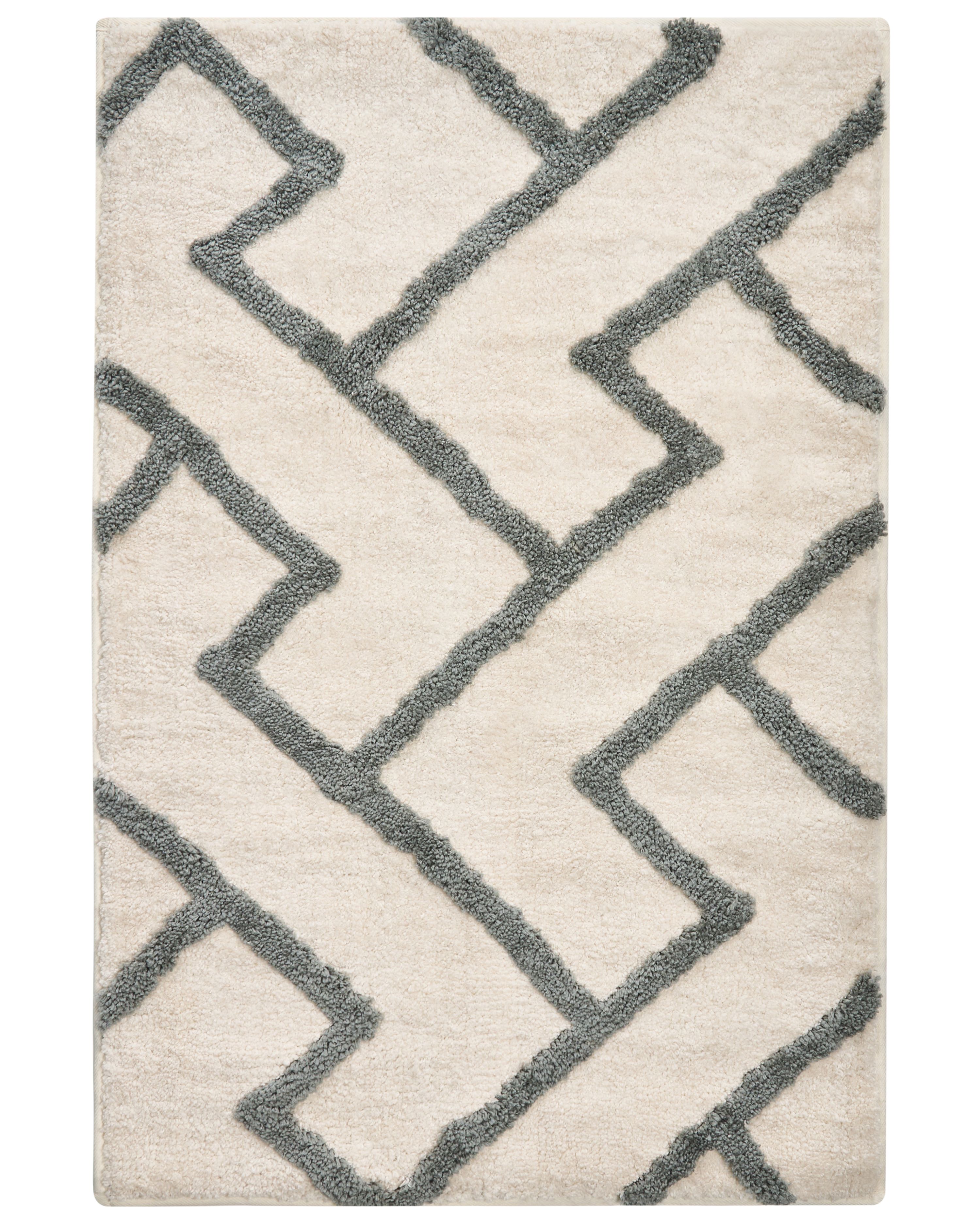 Bath Mat GARHI Beige 60 x 90 cm Cotton