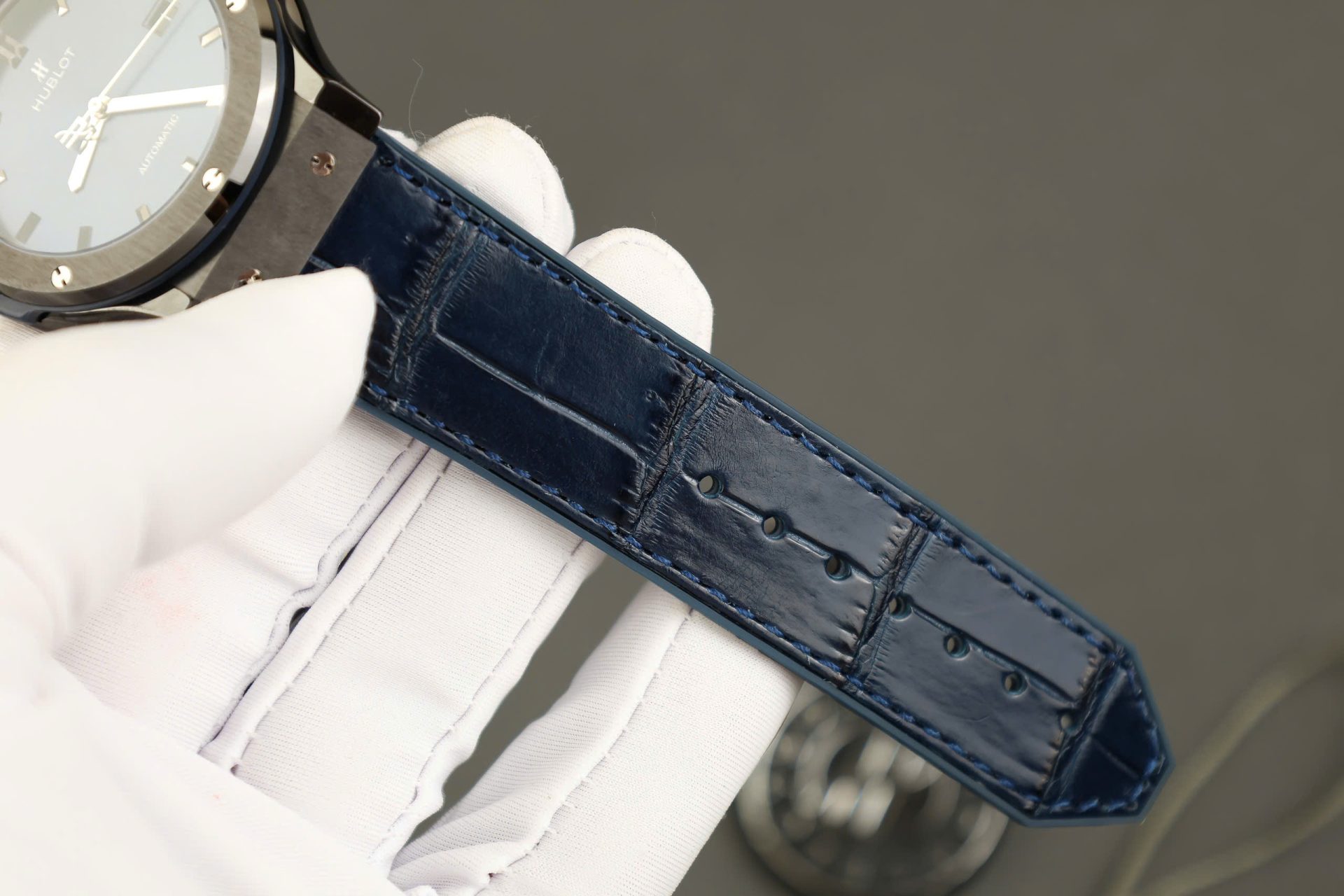 Hublot Classic Fusion Ceramic Best Replica 11 Watch Blue Rubber Strap 42mm - Top club