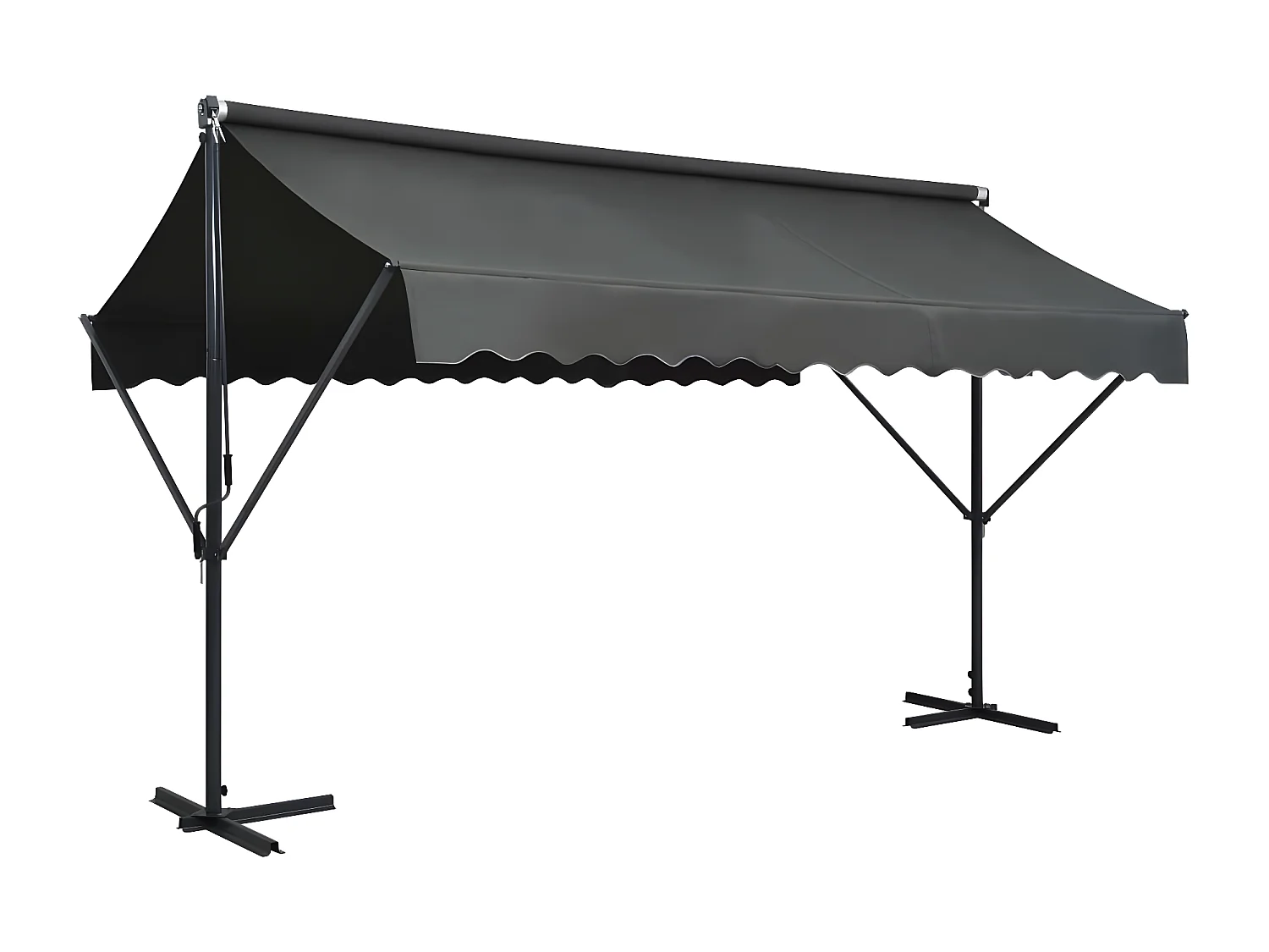Auvent sur pied 400 x 300 cm Anthracite