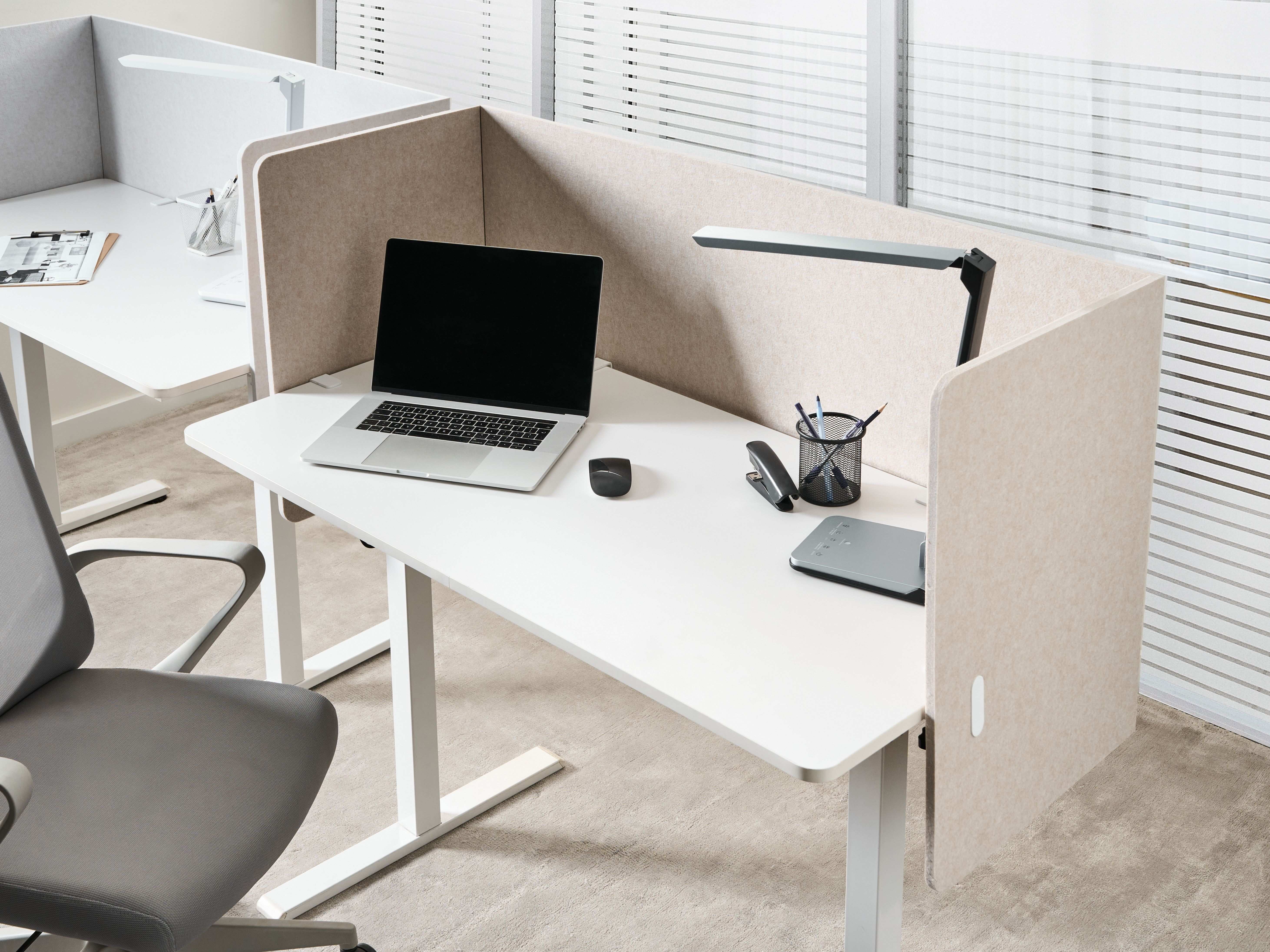 Desk Screen SOLOA Beige