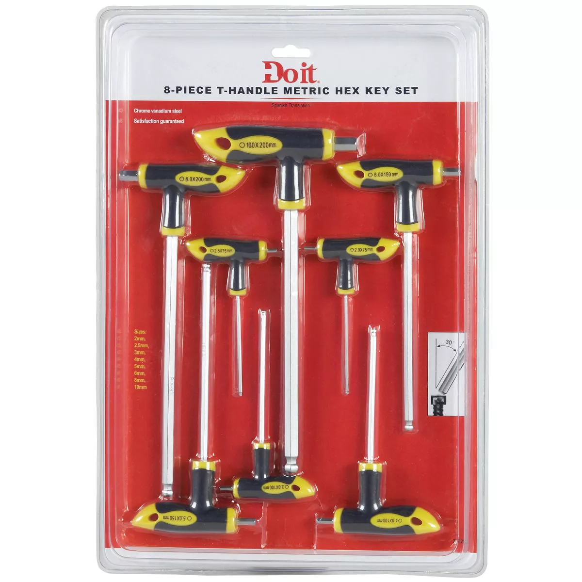 Do it Metric T-Handle Hex Key Set, 8-Piece