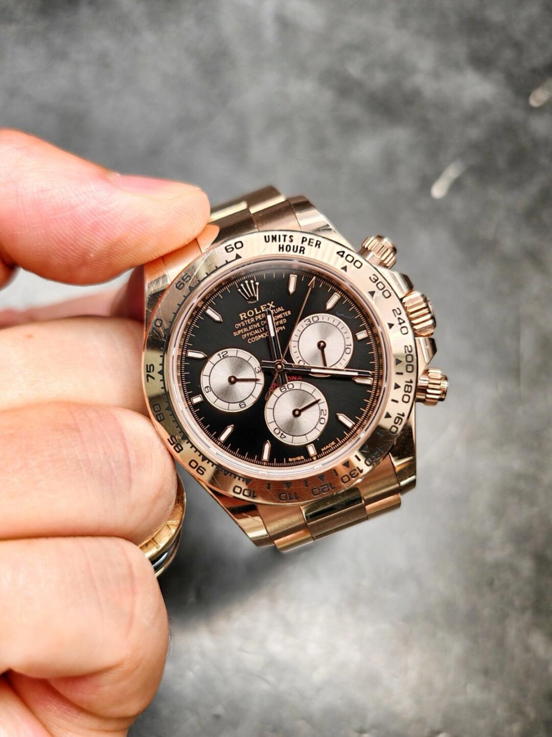 Rolex Cosmograph Daytona 40mm, 18k Everose Gold, Ref# 126505-0001(1:1 replica) - Elite Watch Atelier