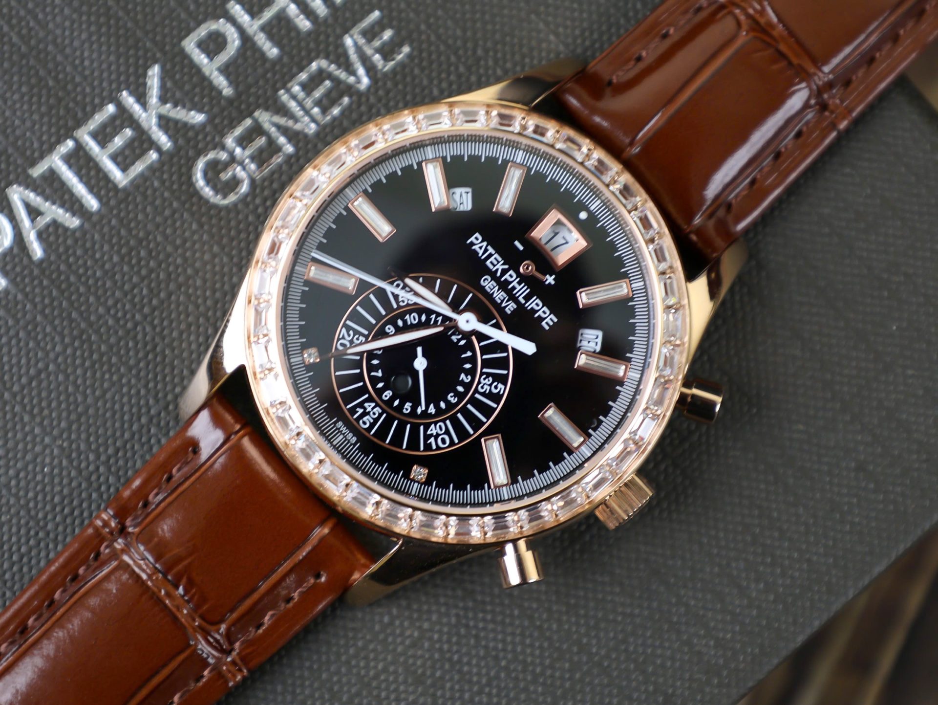 Patek Philippe Replica Watch Complications 5961R Dial Black TW Factory 40.5mm - Top club