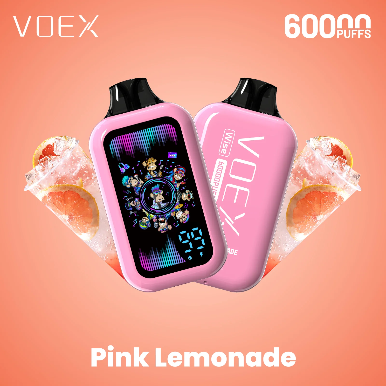 VOEX Wise/Space 60K jednorazowy e-papieros (wszystkie smaki)