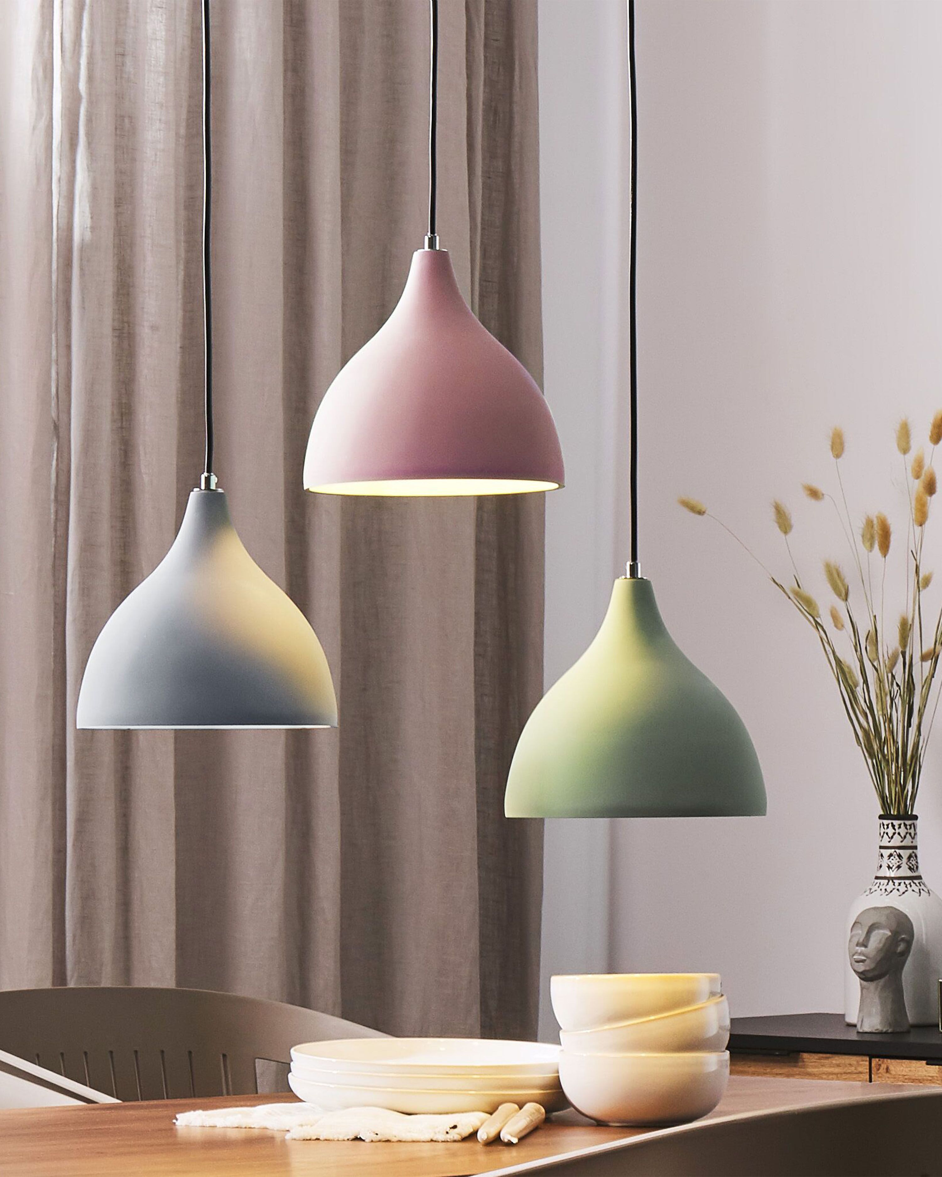 Pendant Lamp LAMBRO Concrete Light Green