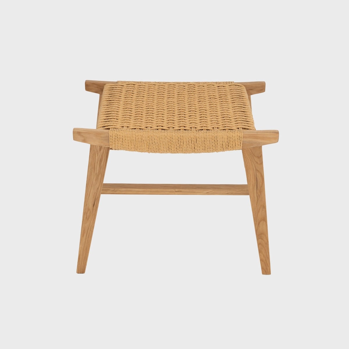 Taboret NOVUM drewniany dębowy naturalny 52x34x42 cm