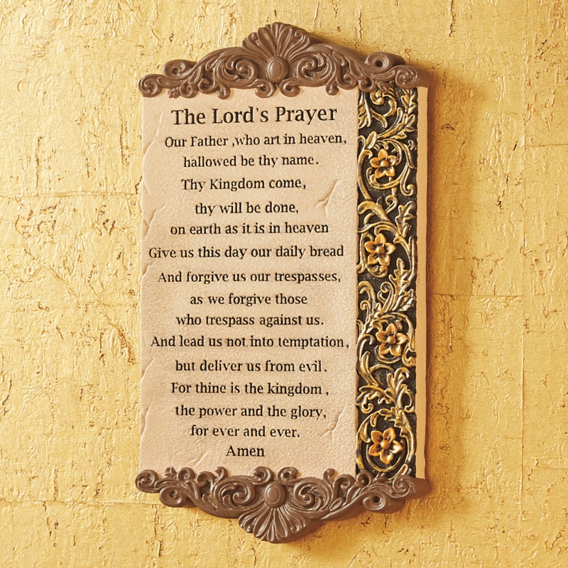 Lord's Prayer Plaque - MIDNIGHT VELVET CATALOG