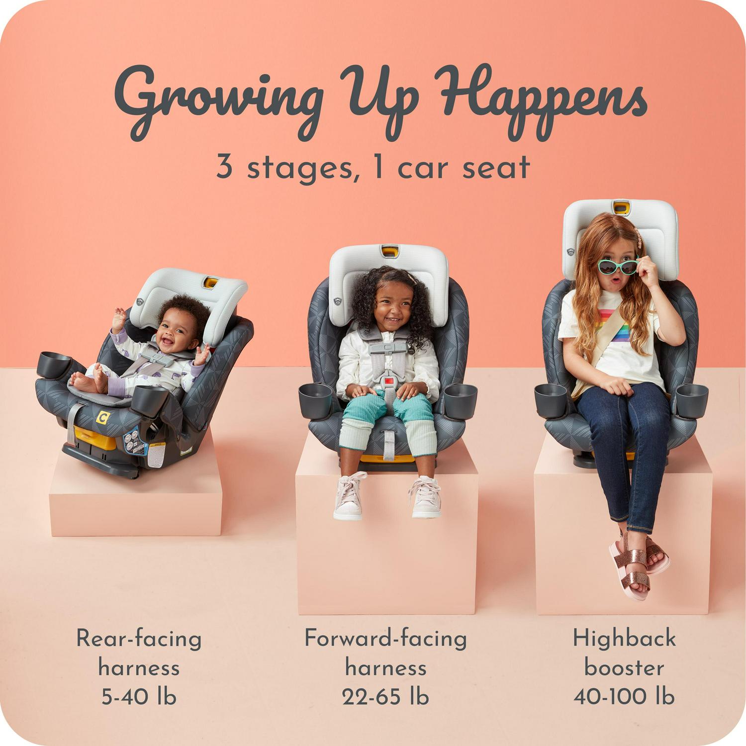Alternative view of Century Drive On 3-in-1 Convertible Car Seat. Metro