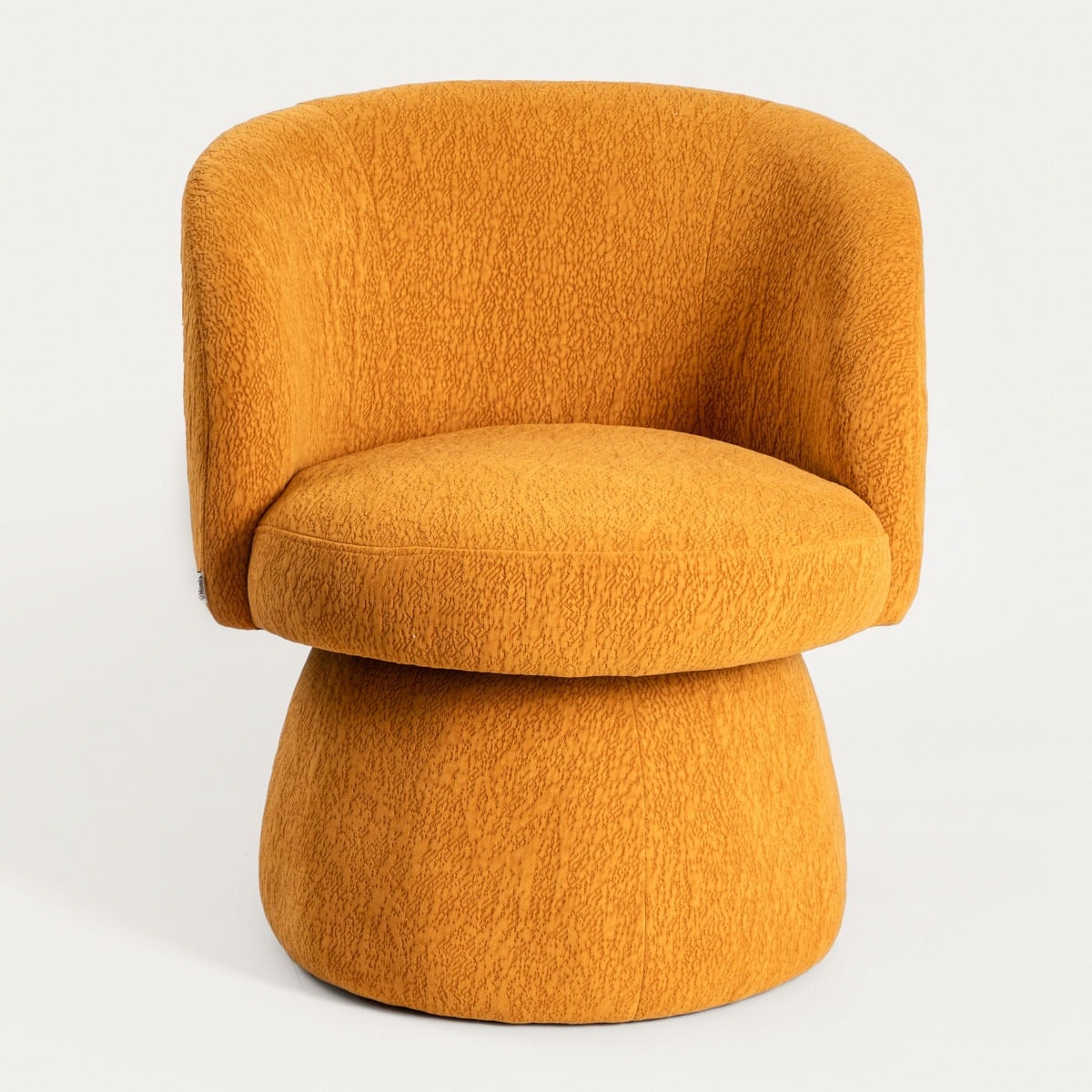 Fotel CONFORT obrotowy musztardowy 70x75,5x80 cm