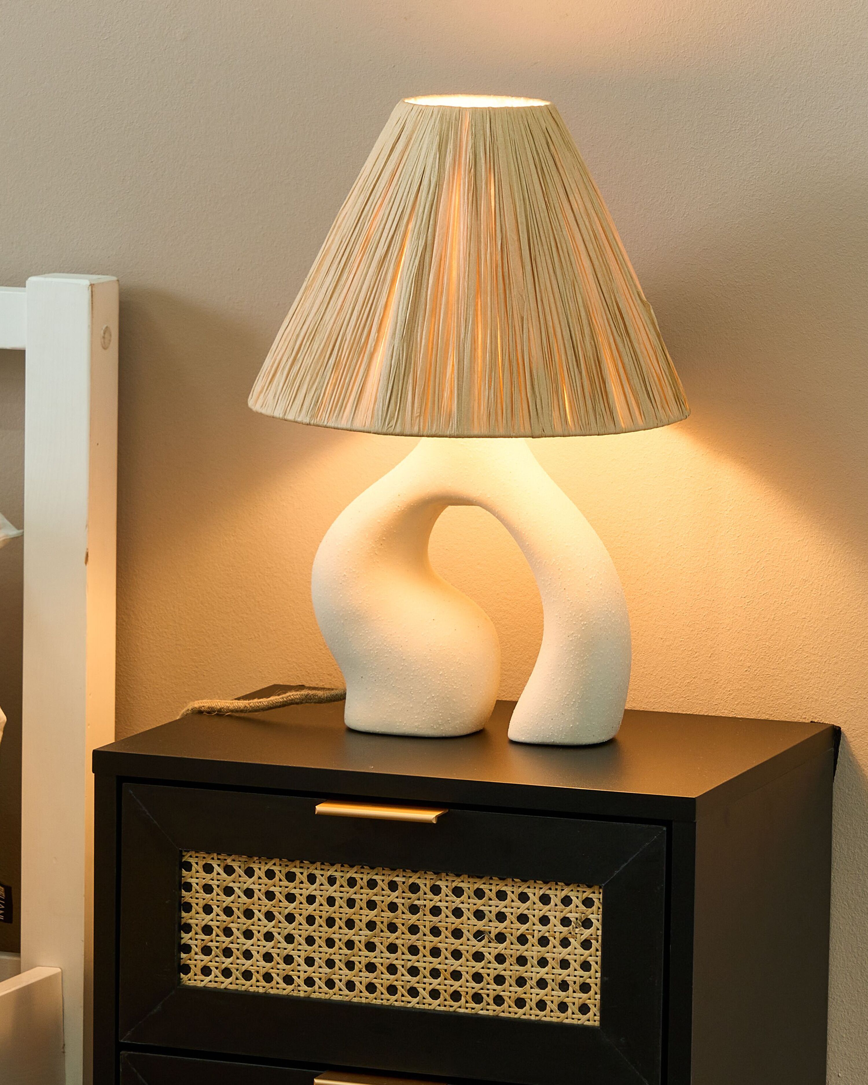 Table Lamp BARBAS Ceramic Natural