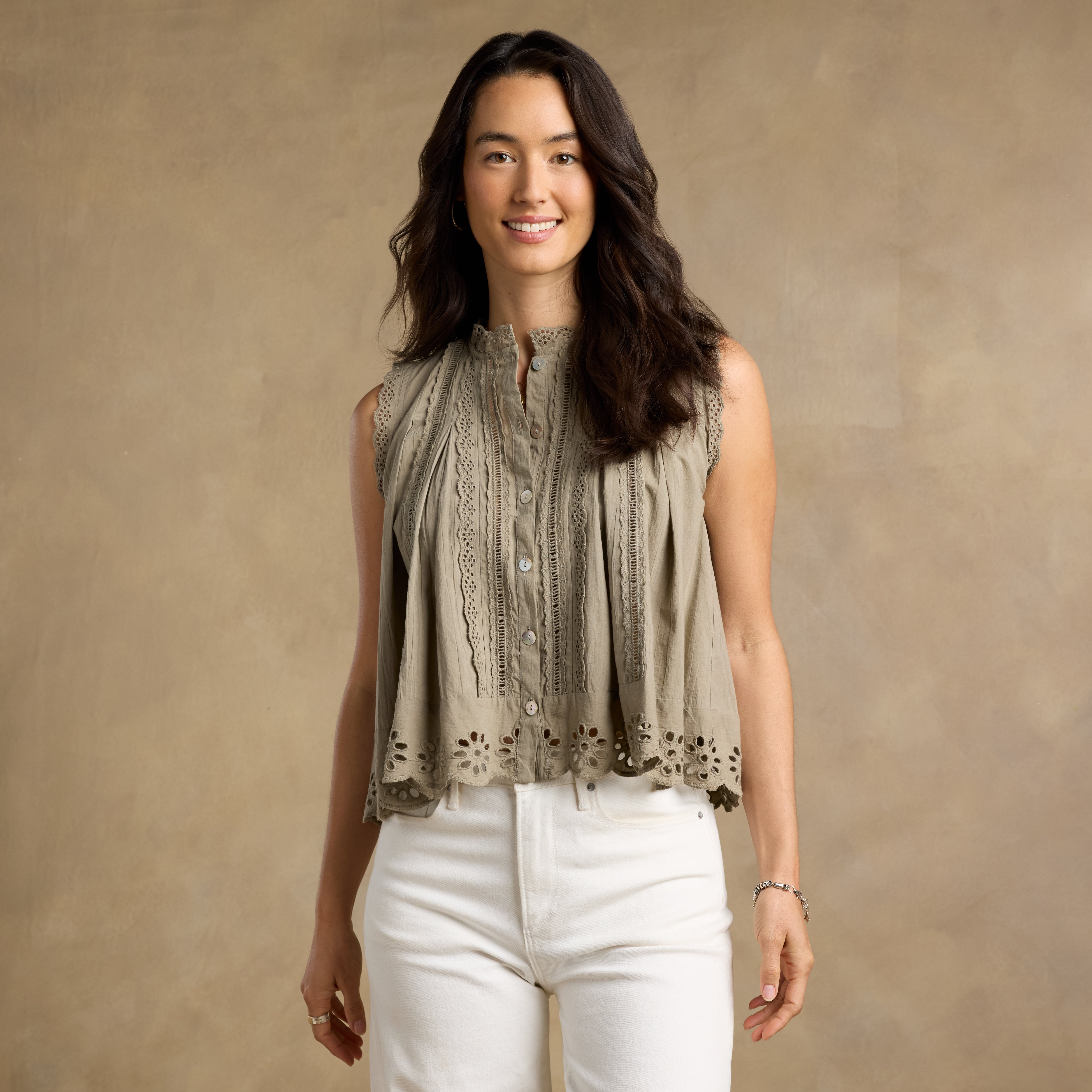 Malia Eyelet Top - Sundance Clothing
