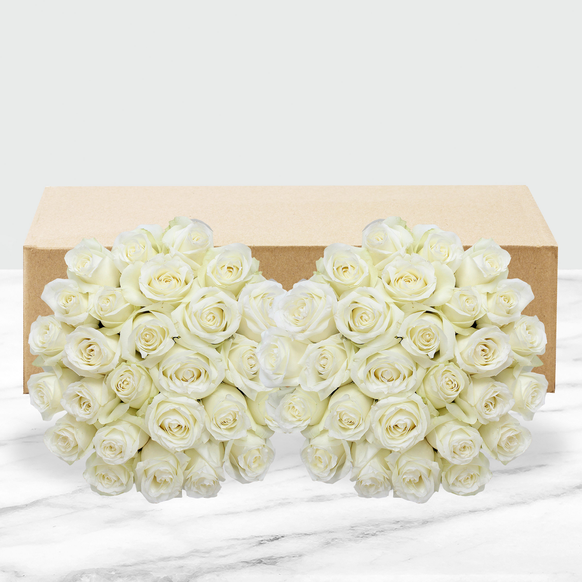 50-stem White Roses - Image 3