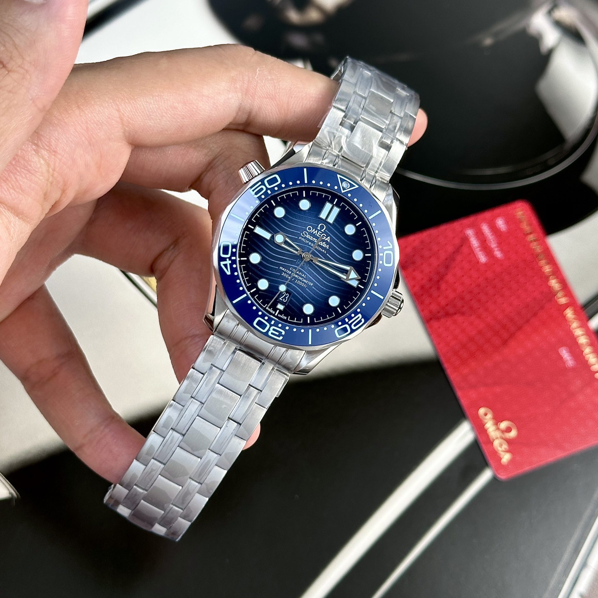 Omega Replica Watches Seamaster Summer Blue Dial VS Factory 42mm - Top club