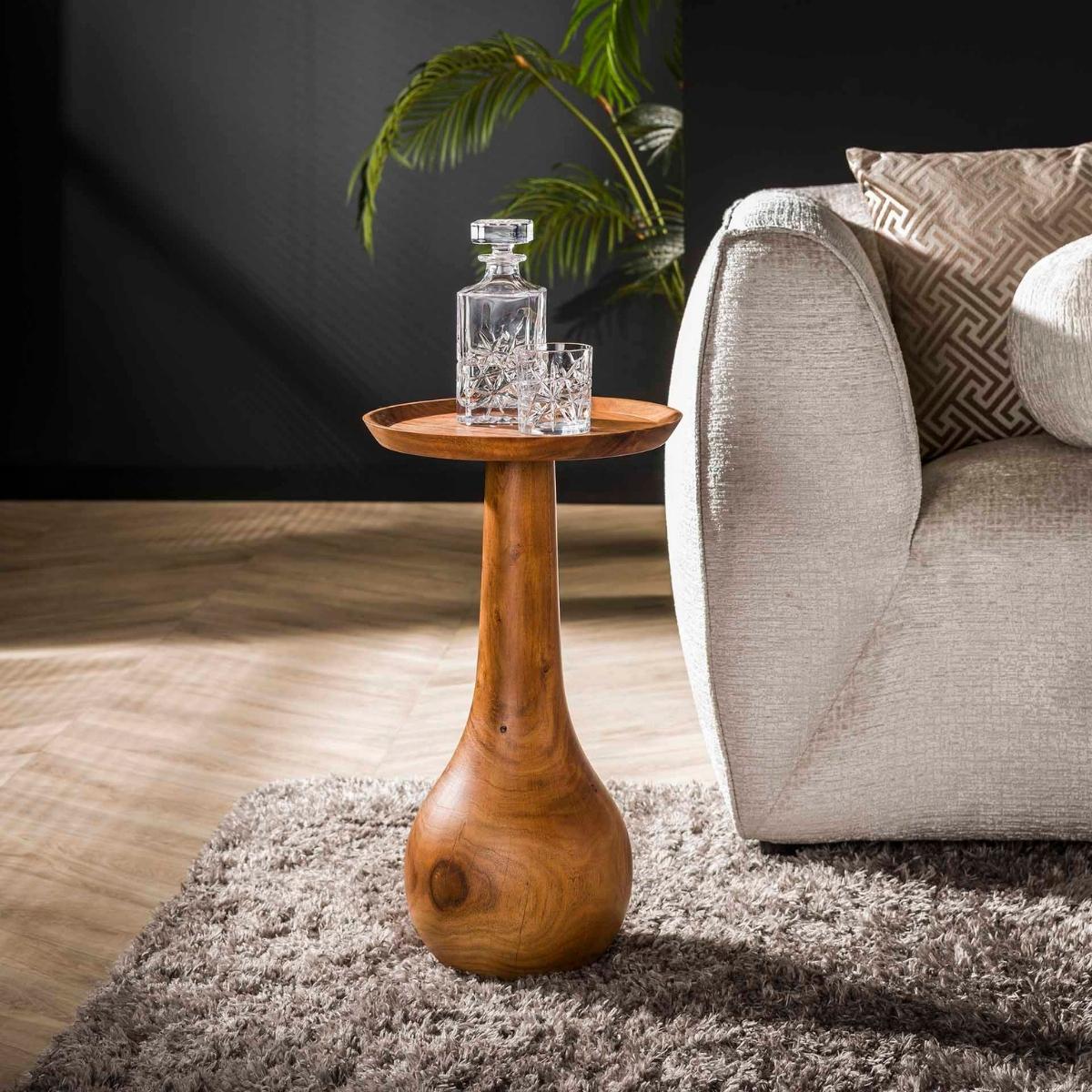 Fraaai - Anantoli ronde bijzettafel - Ø35 cm - naturel