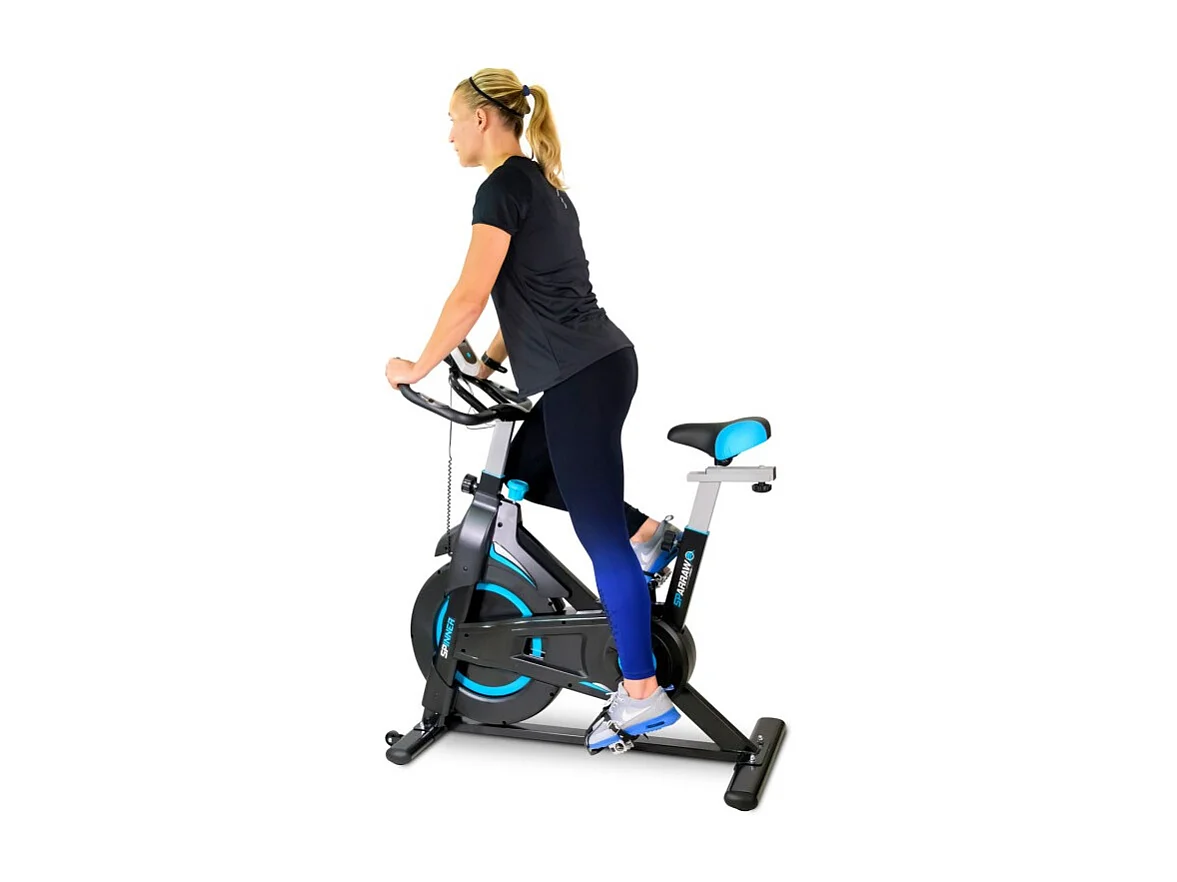 Vélo Spinning SPINNER - Exercice bike avec roue d'inertie 6Kg - Cardio et Fitness training