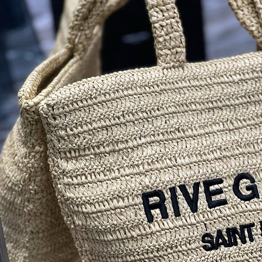 YSL Rive Gauche Tote In Raffia Straw Bag1:1High-quality replica