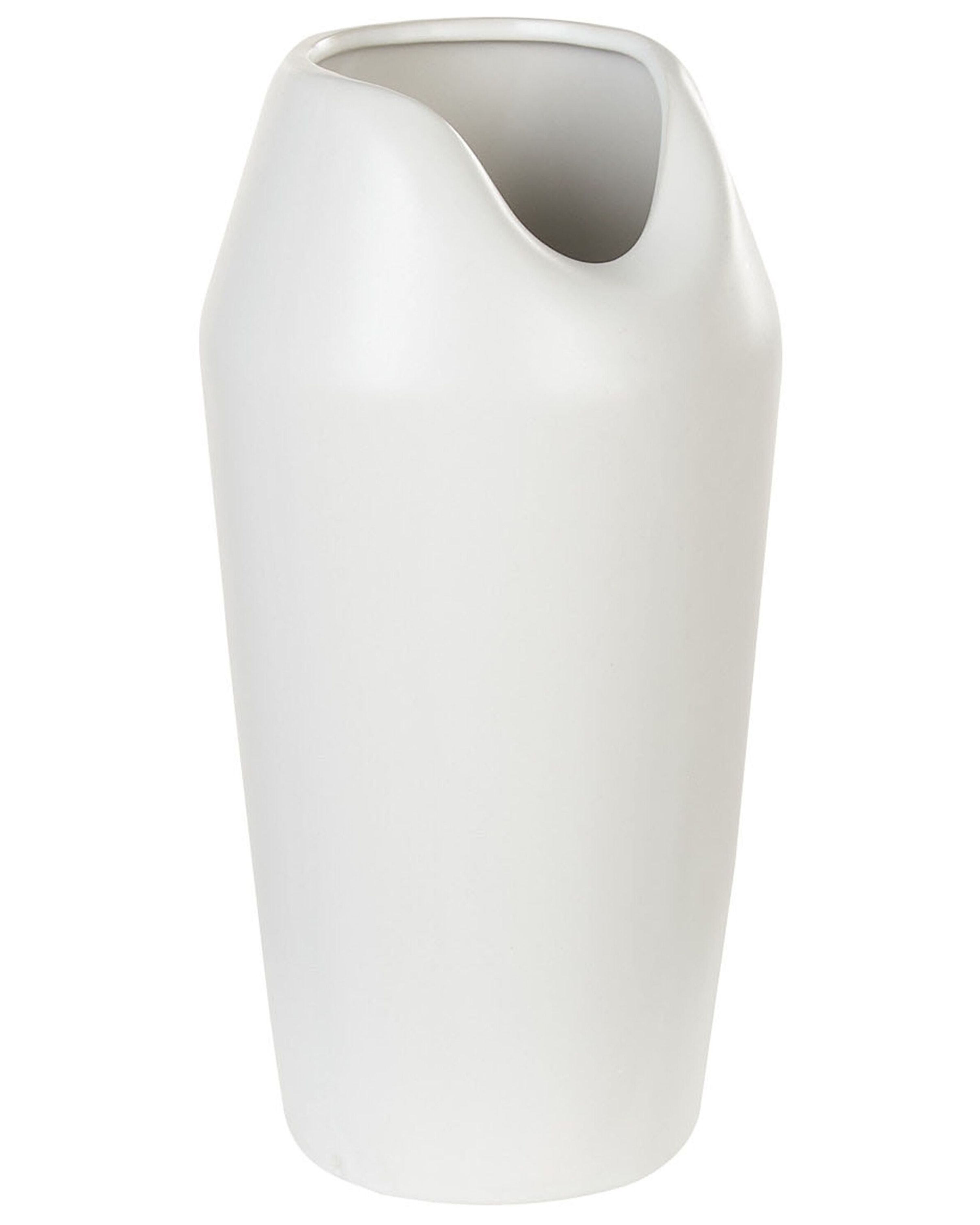 Decorative Vase APAMEA Stoneware 33 cm White