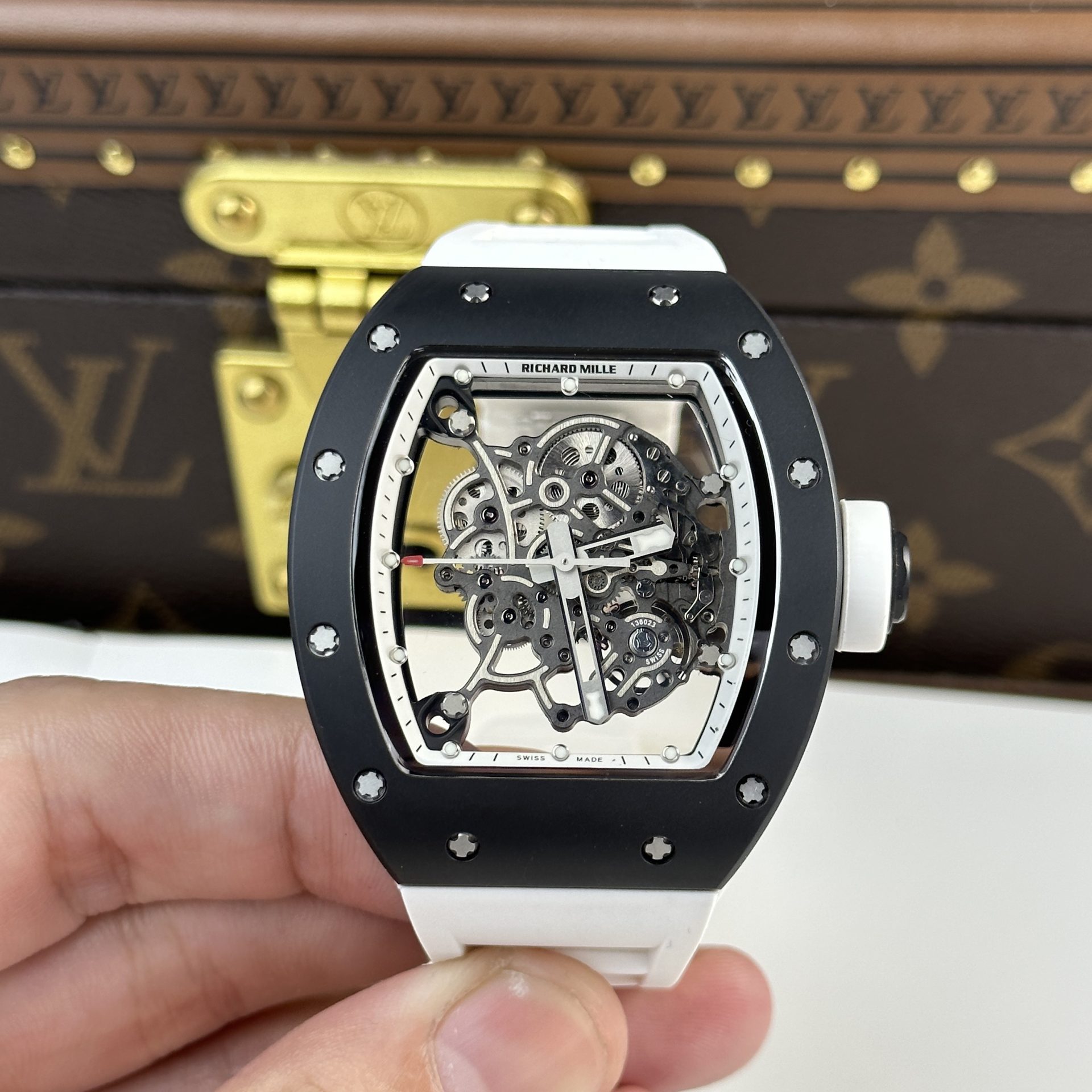 Richard Mille Replica Watch RM055 Bubba Watson Black Ceramic BBR Factory 45mm - Elite Watch Atelier