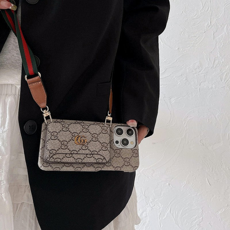 GG Card Bag Crossbody Classic iPhone Case - Wholesale & Influencer