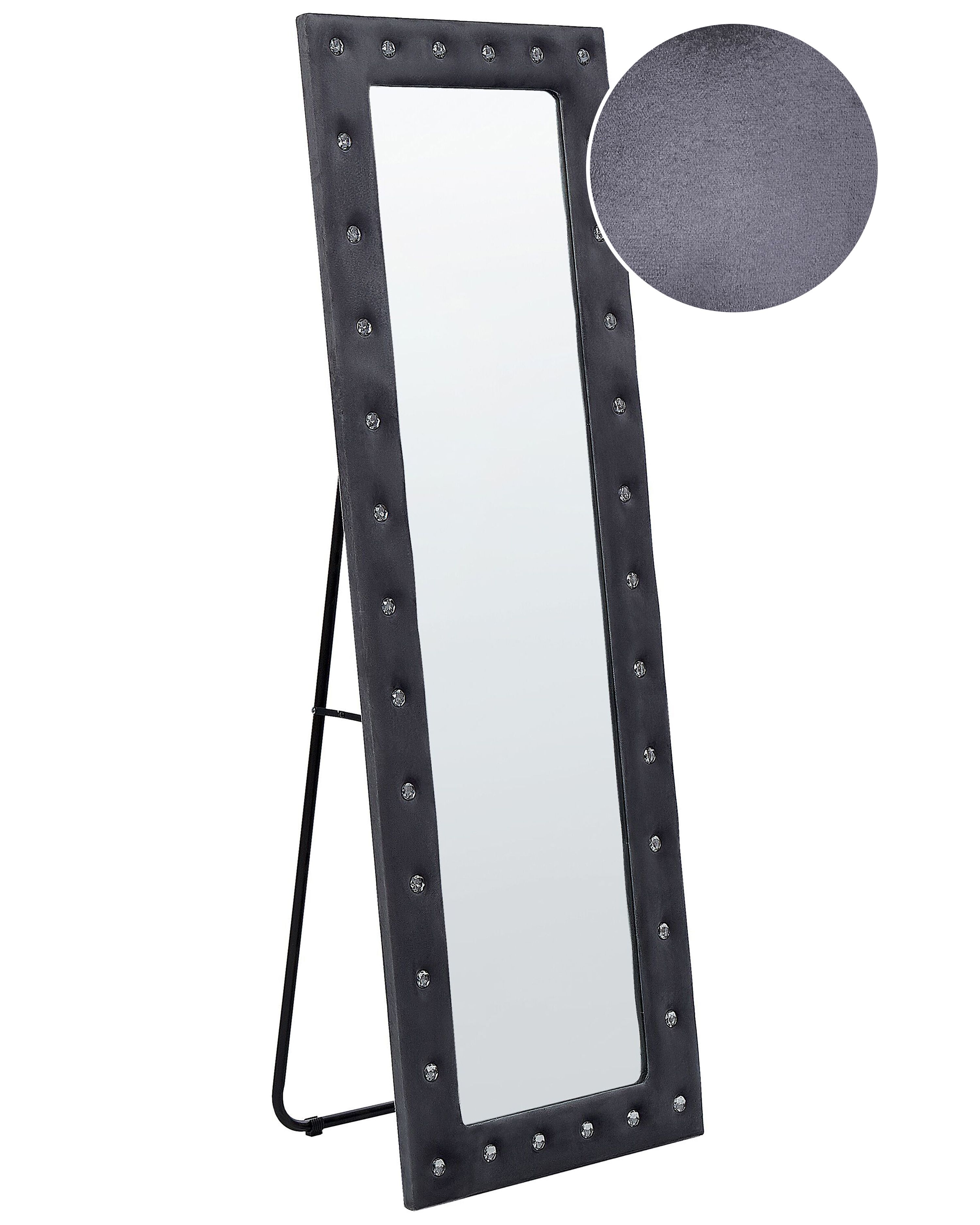 Standing Mirror ANSOUIS 150 cm Velvet Dark Grey