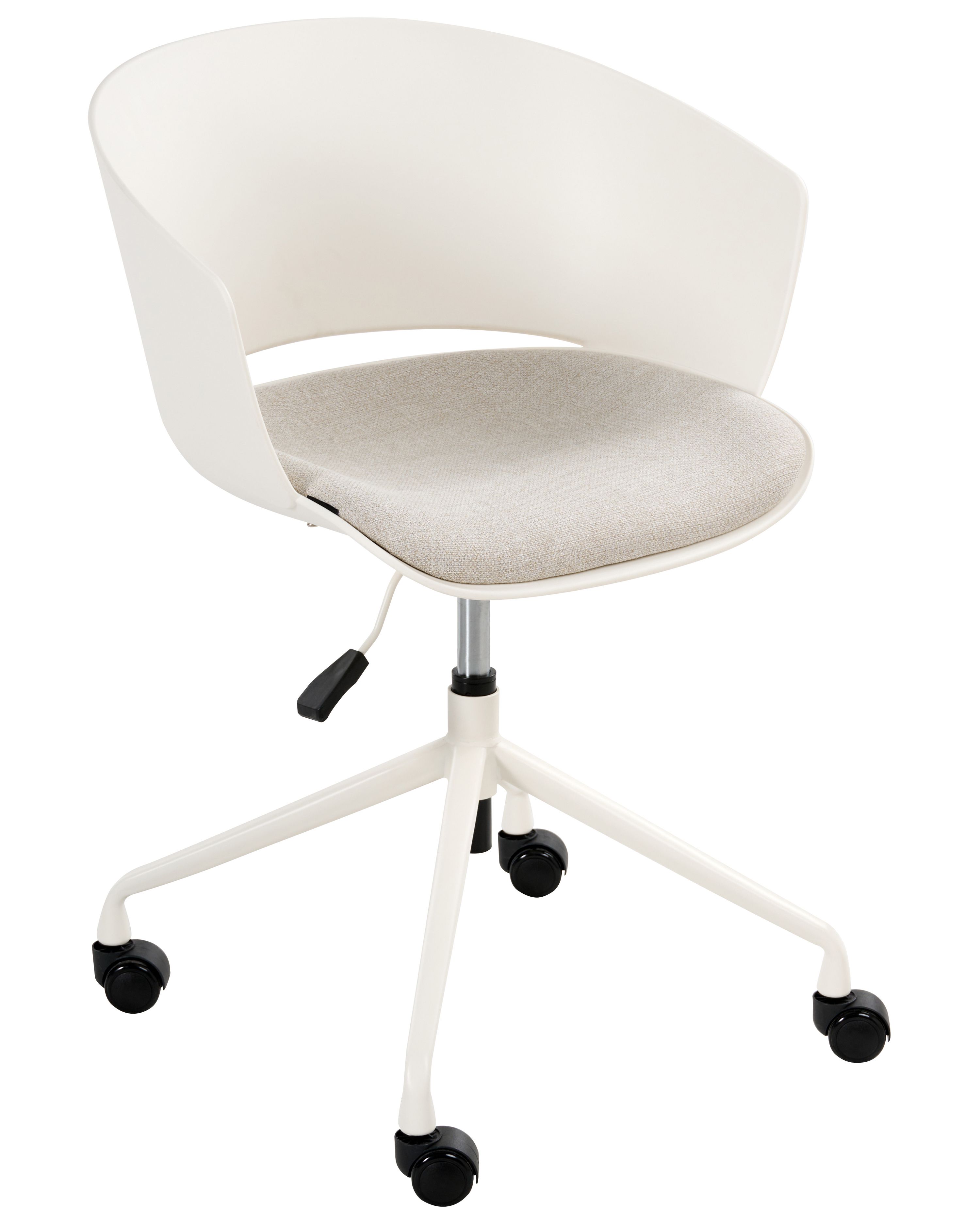 Office Chair GLEEFUL Fabric Off-White